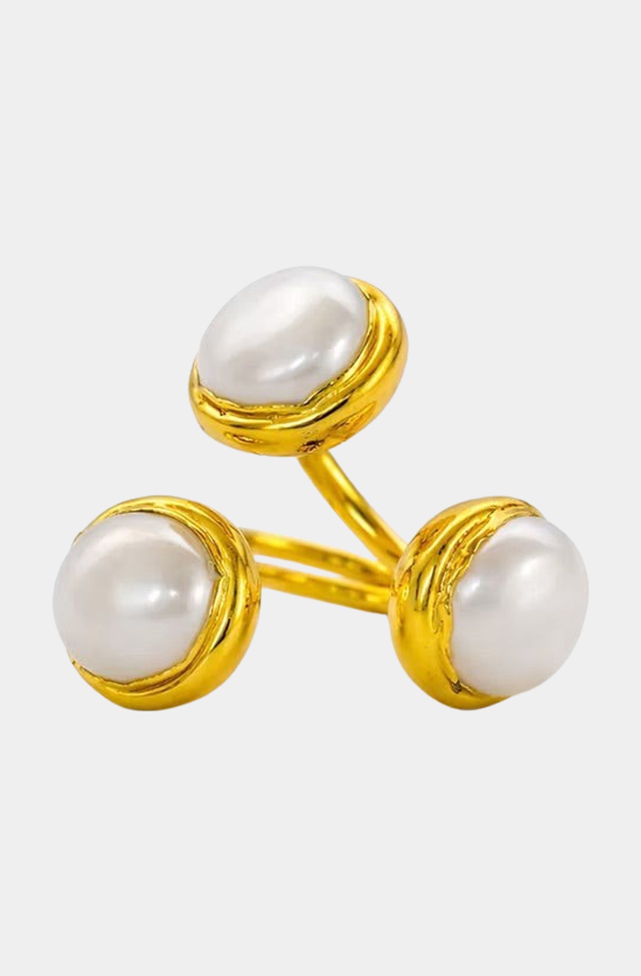 Triple Pearl Ring
