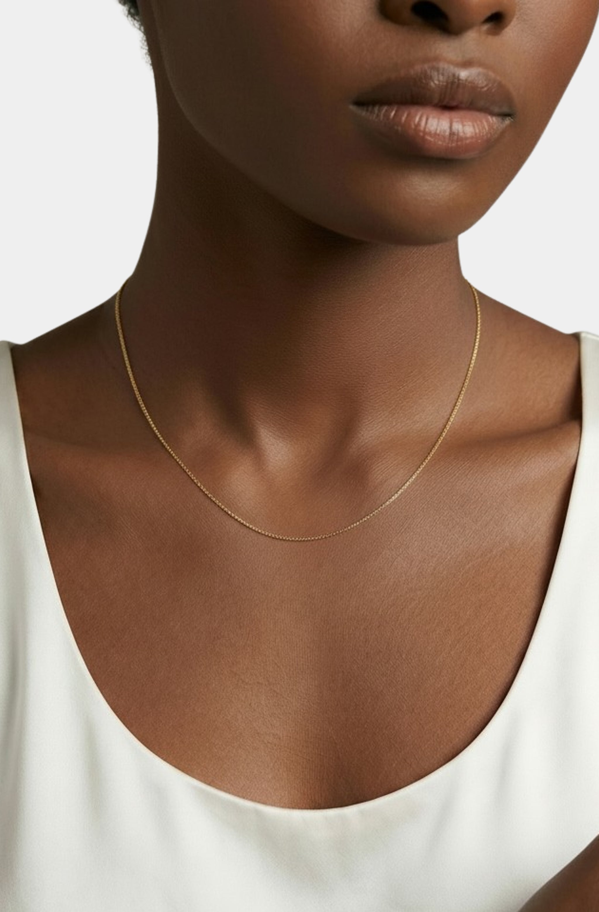 Diamond Cut Box Chain Necklace