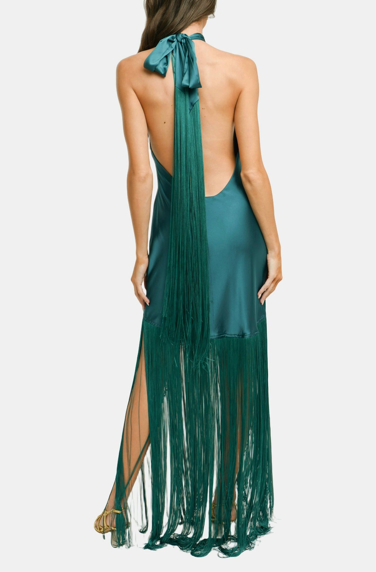 Hemline Exclusive Jasmine Fringe Maxi Dress