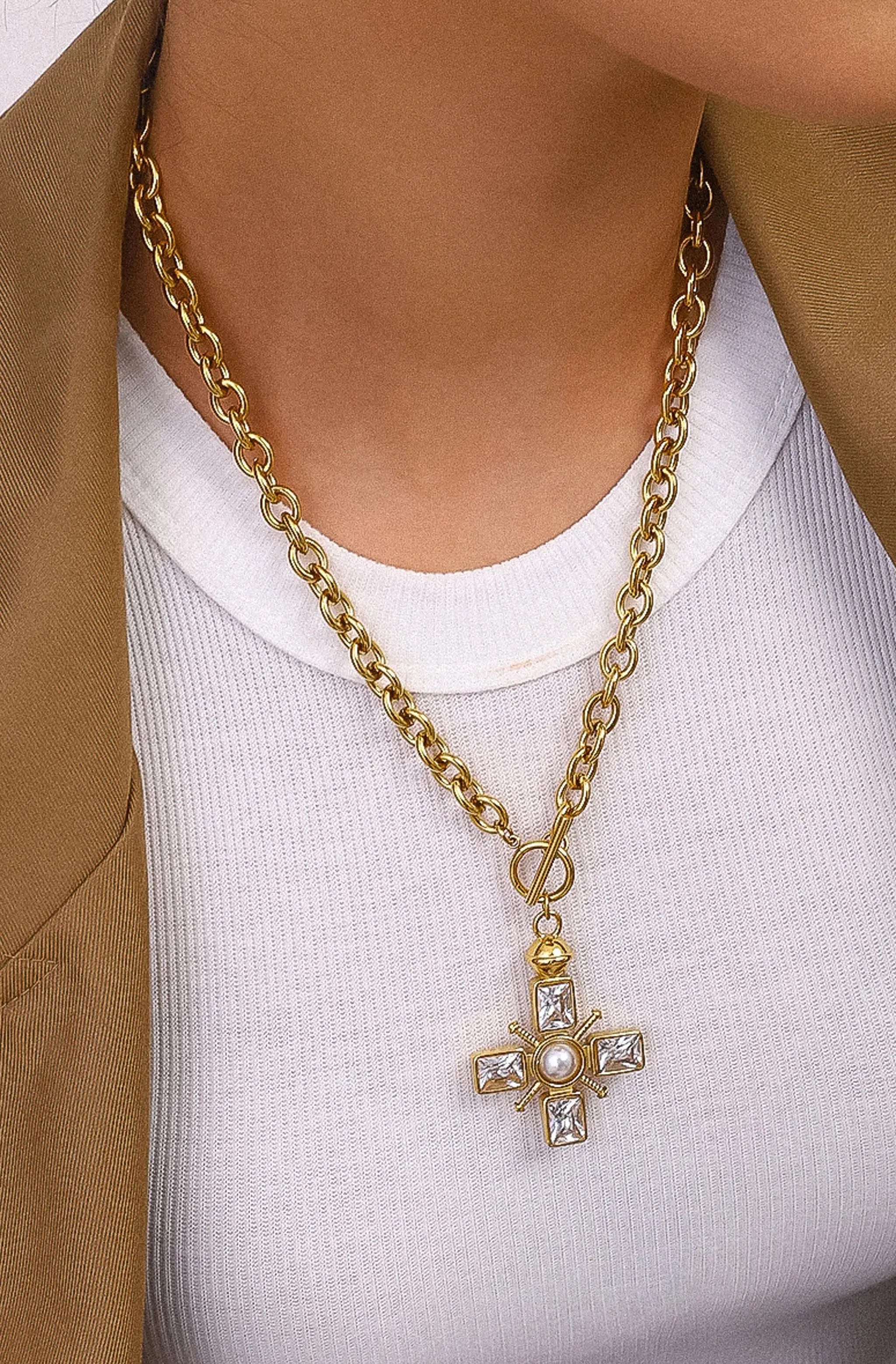 Patrice Cross Necklace