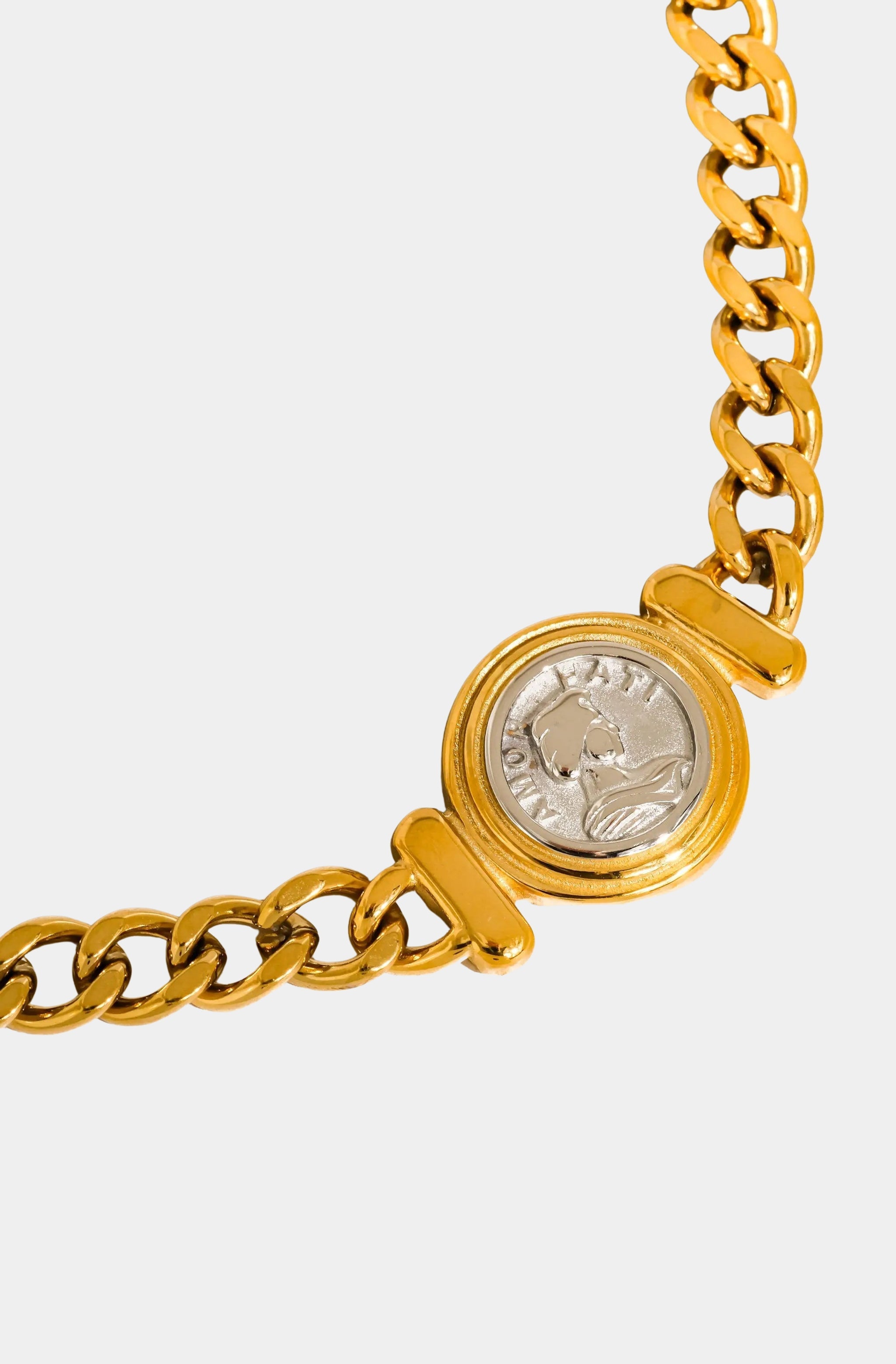 Parisse Coin Pendant Necklace
