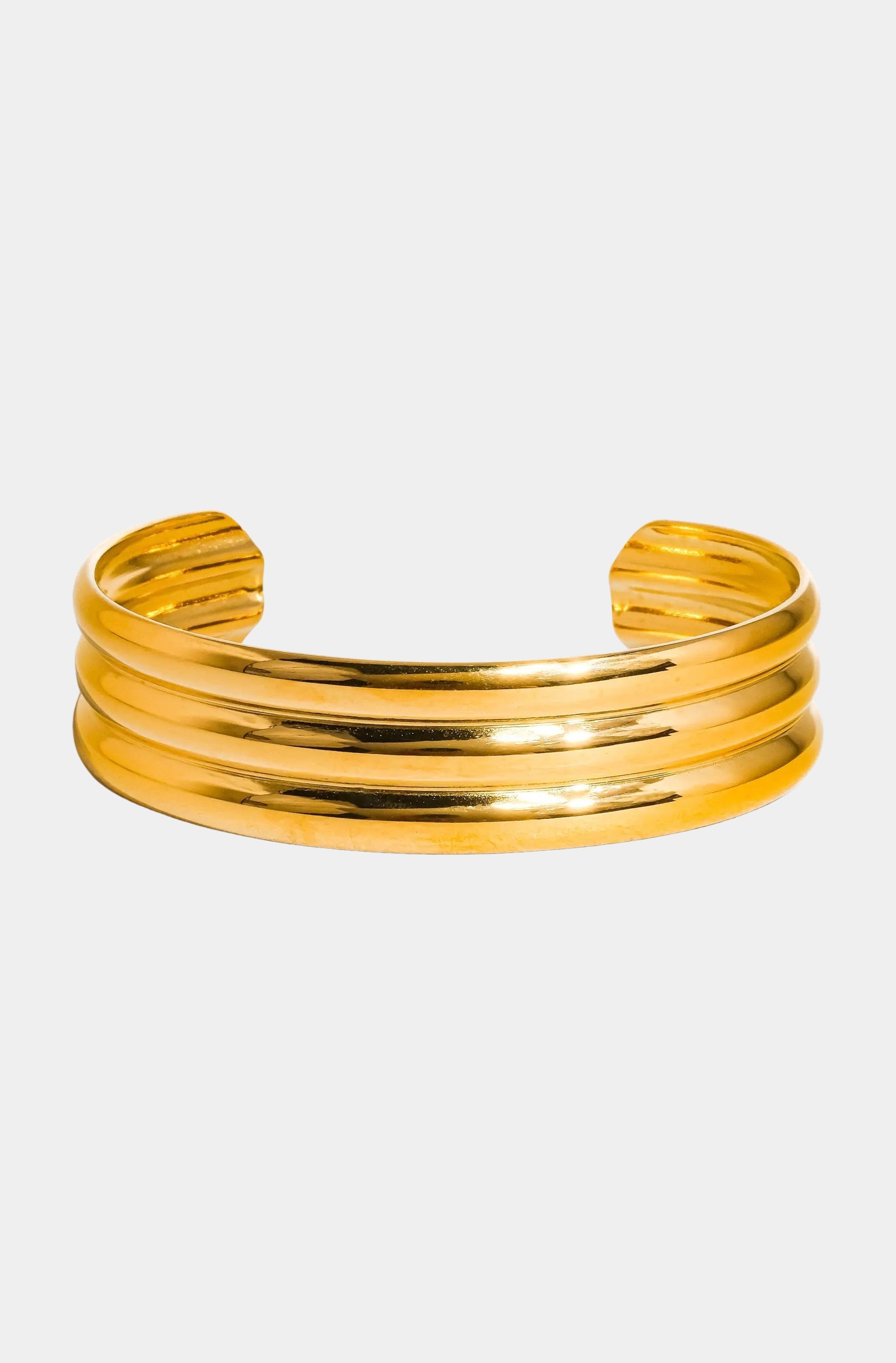 Elodie Stripe Bold Bangle