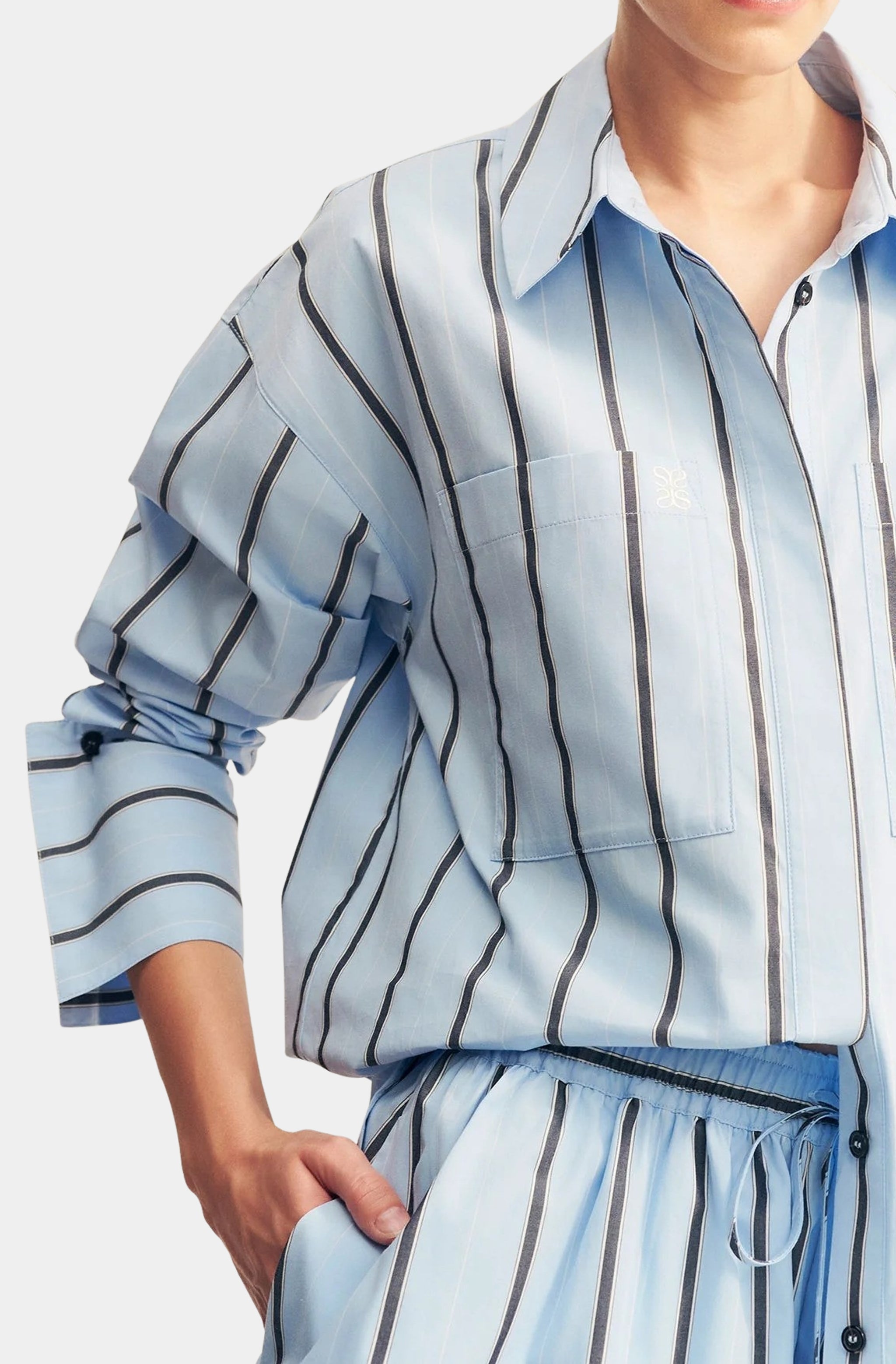 Saxon Cotton Oversized Shirt