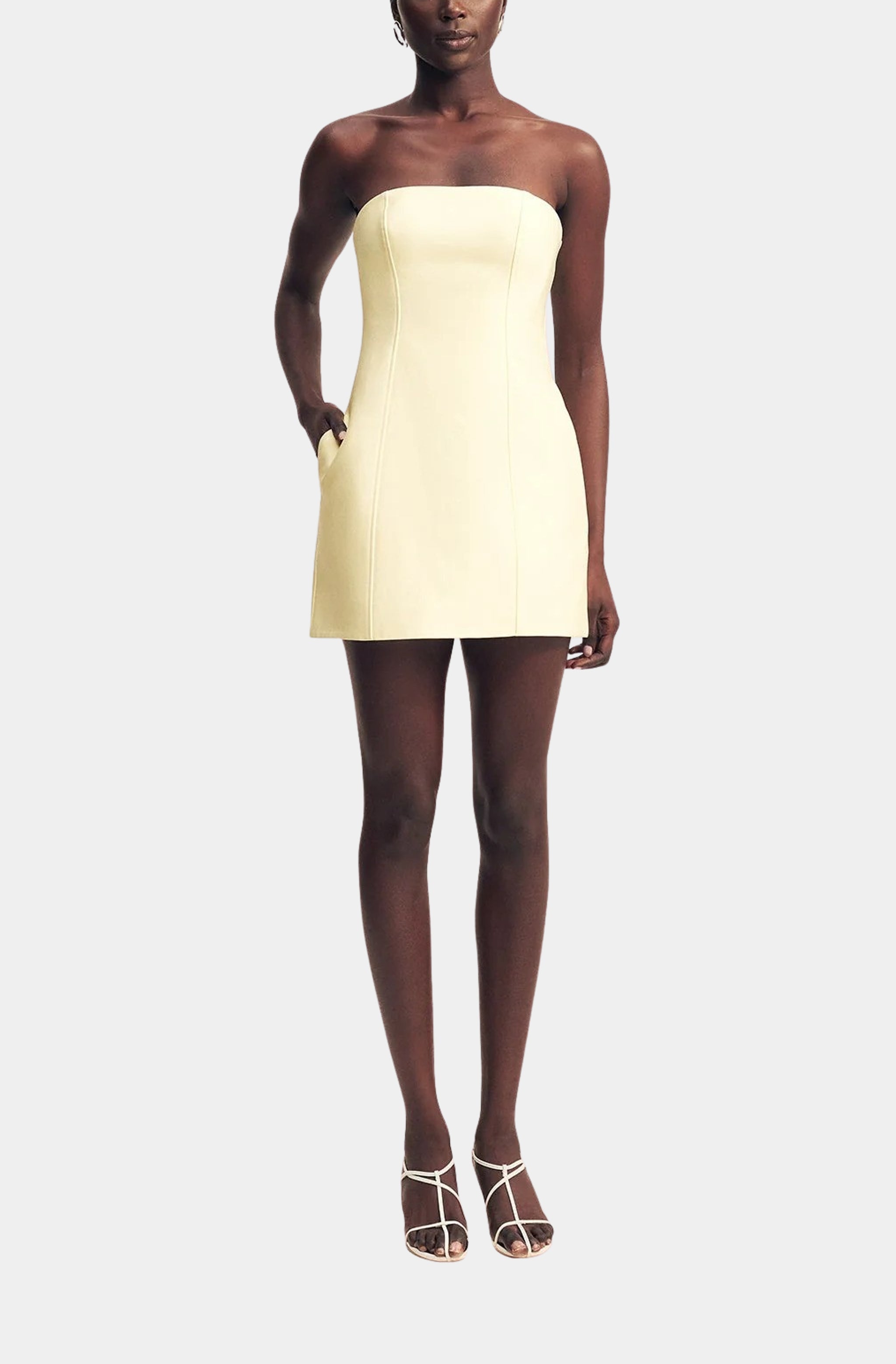 Otis Panelled Strapless Mini Dress