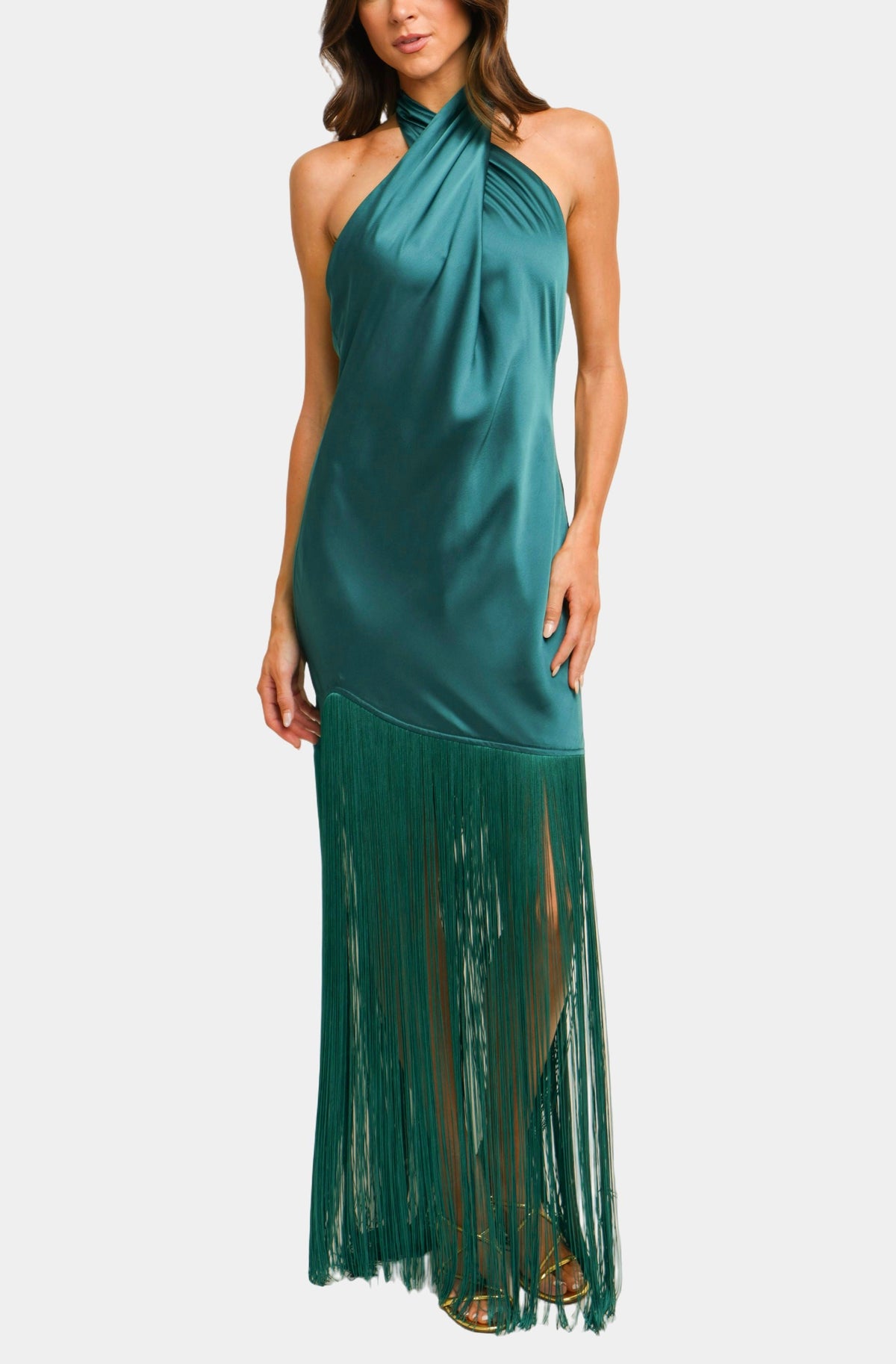 Hemline Exclusive Jasmine Fringe Maxi Dress