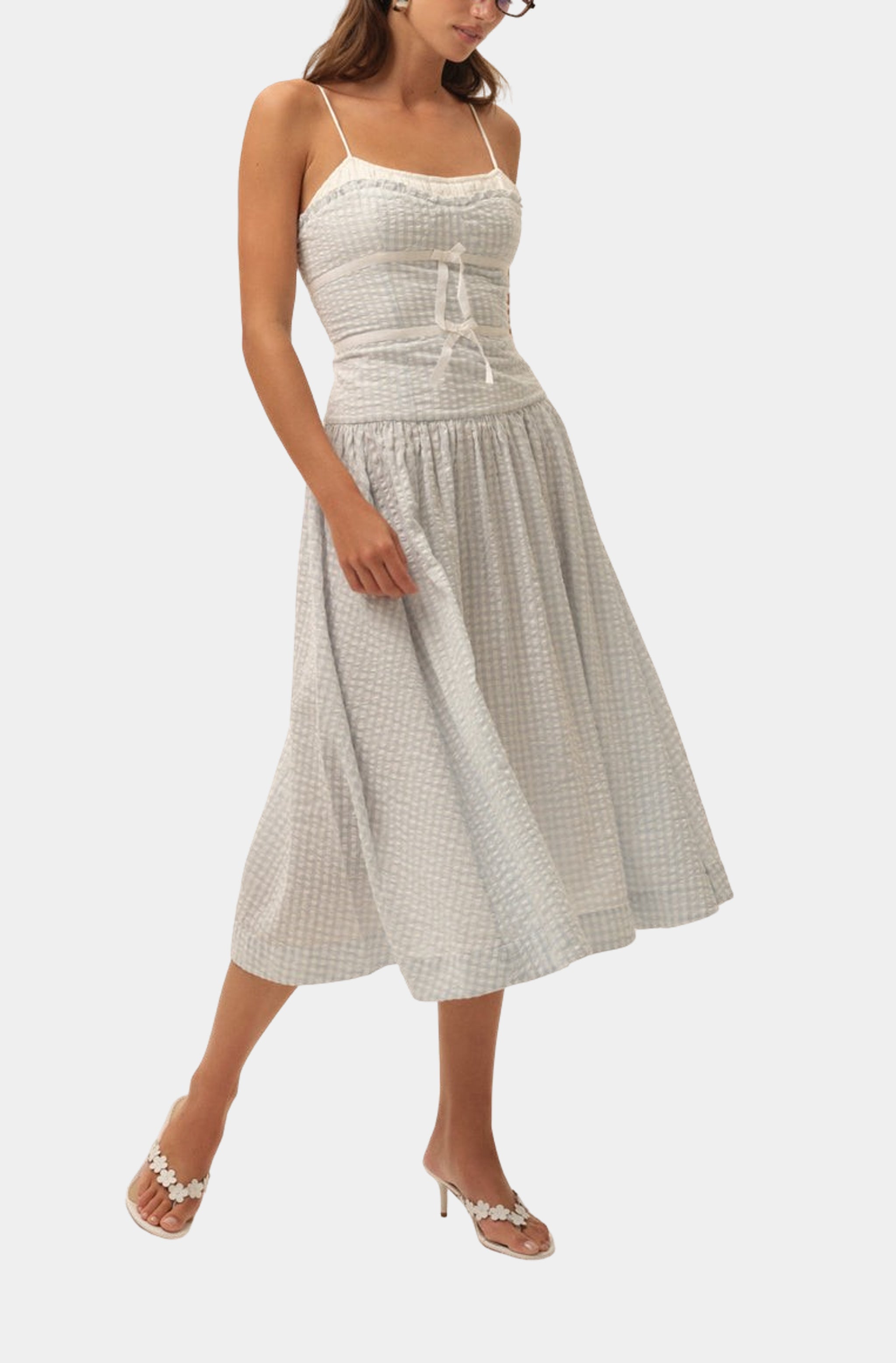 Georgia Gingham Midi Dress