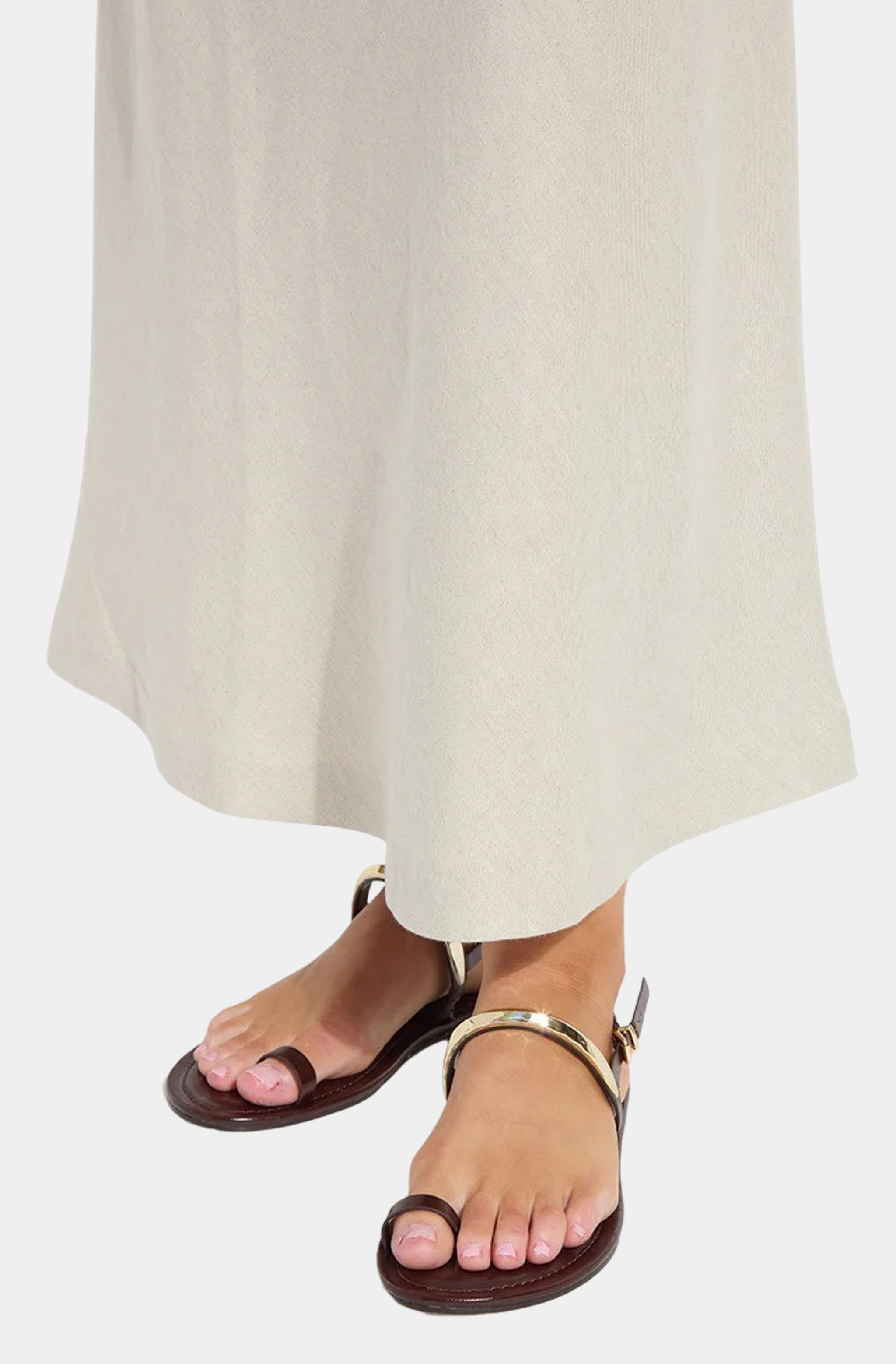 Gabriela Linen Draw String A Line Skirt
