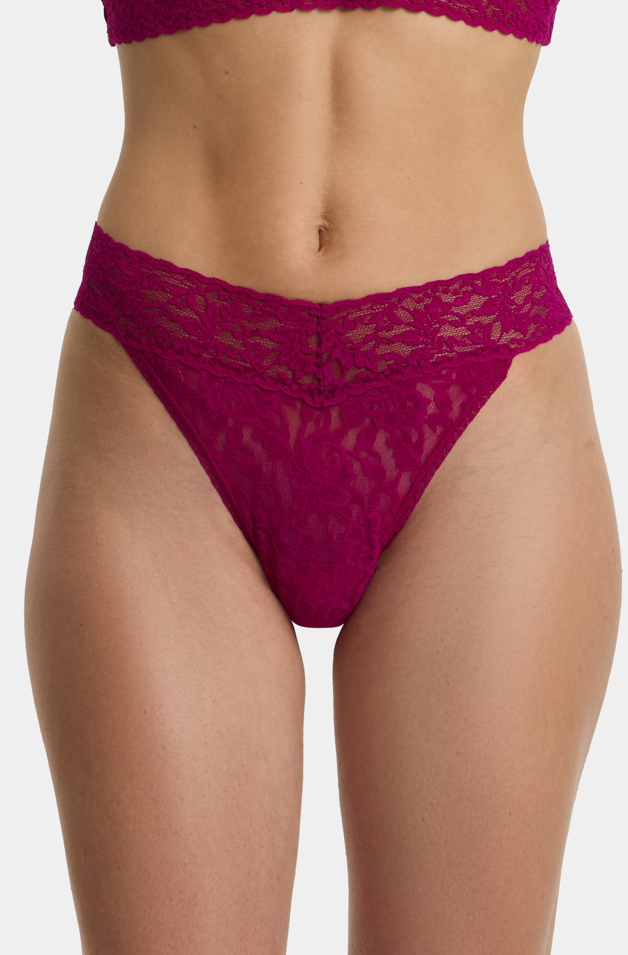 Signature Lace Original Rise Thong