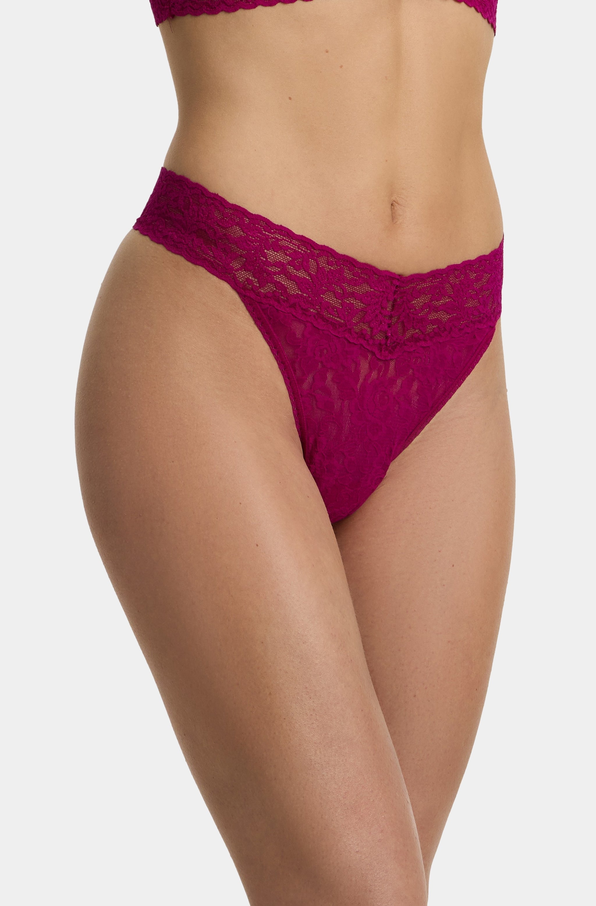 Signature Lace Original Rise Thong