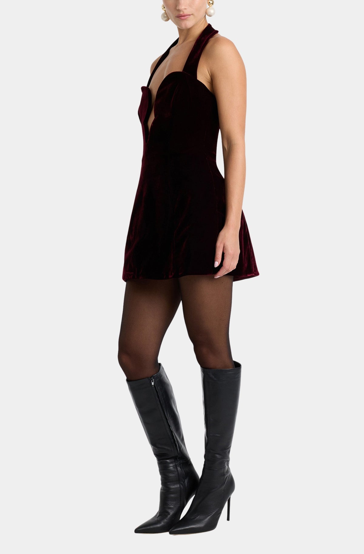 Layna Velour Mini Dress