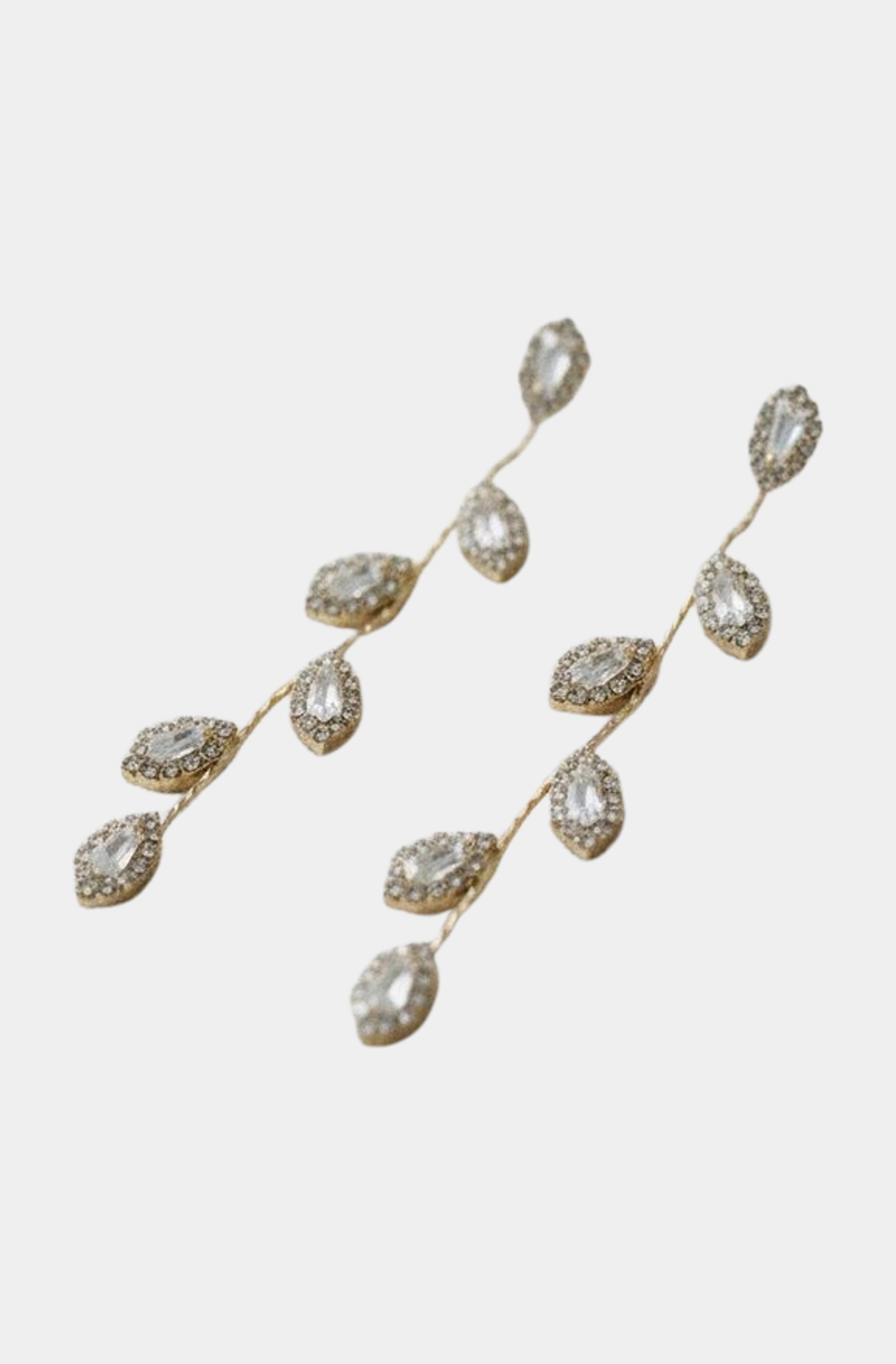 Elegant Long Leaf Dangle Earrings