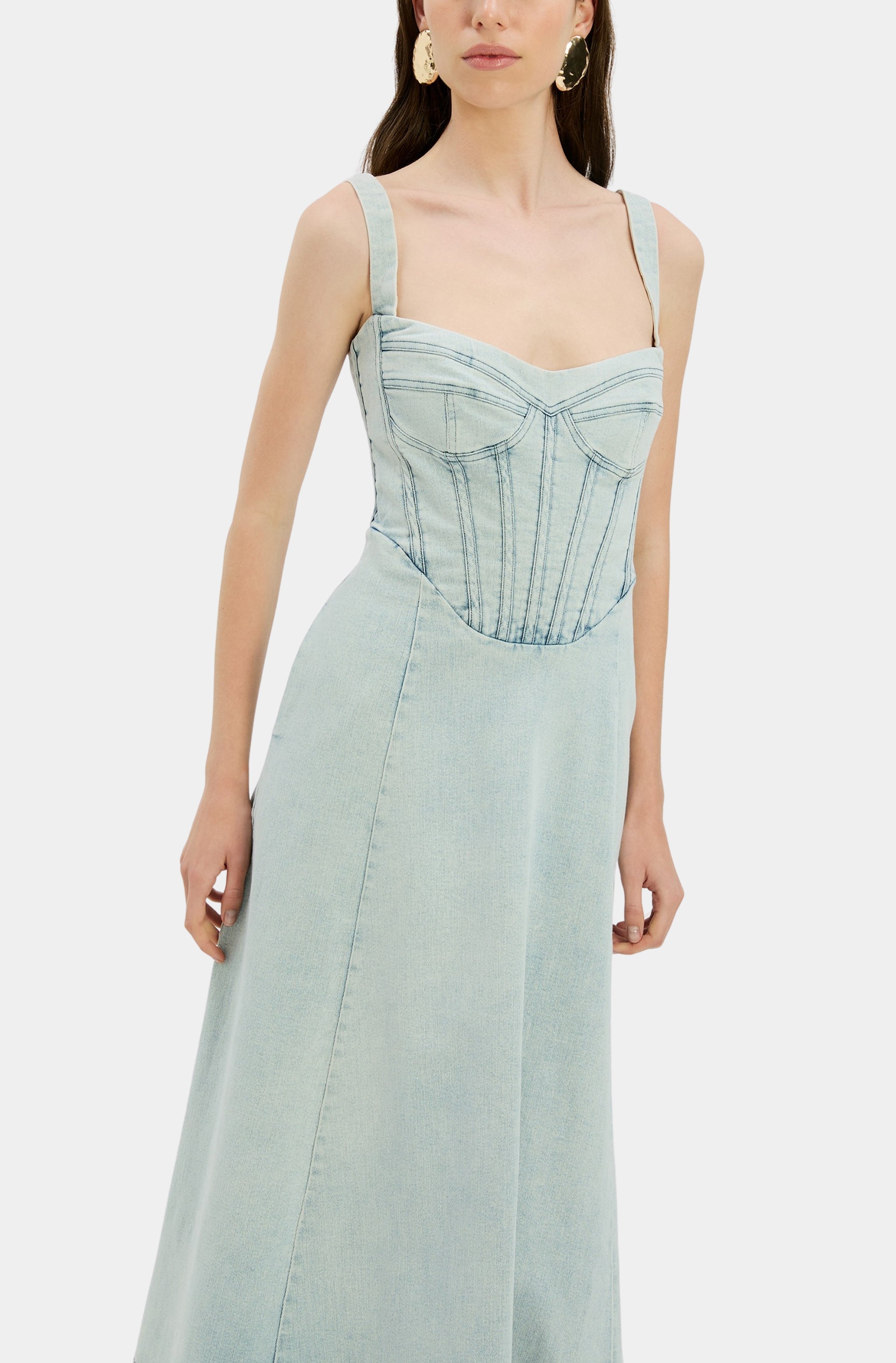 Lilah Denim Midi Dress