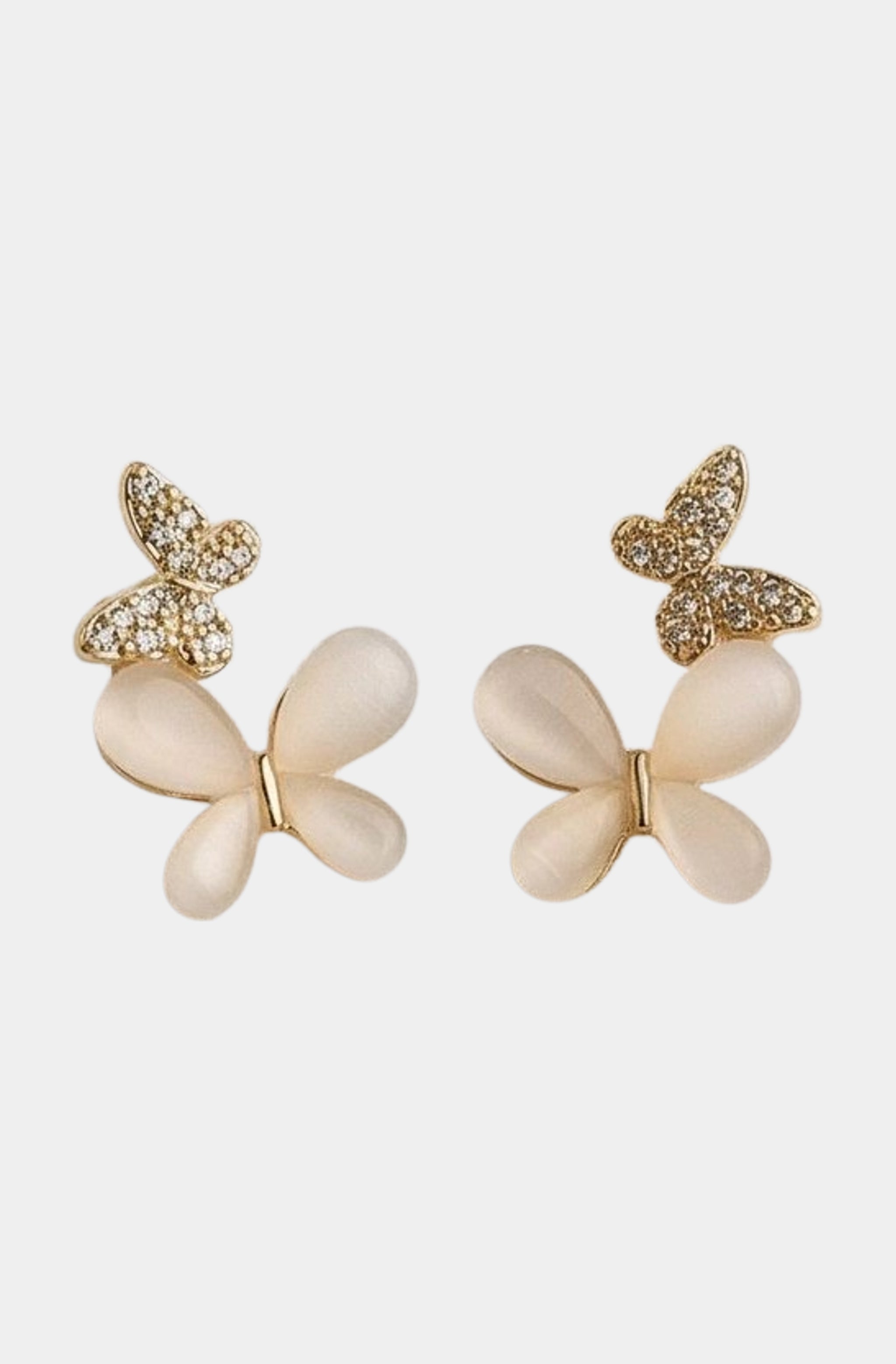 Elegant Butterfly Design Drop Earrings