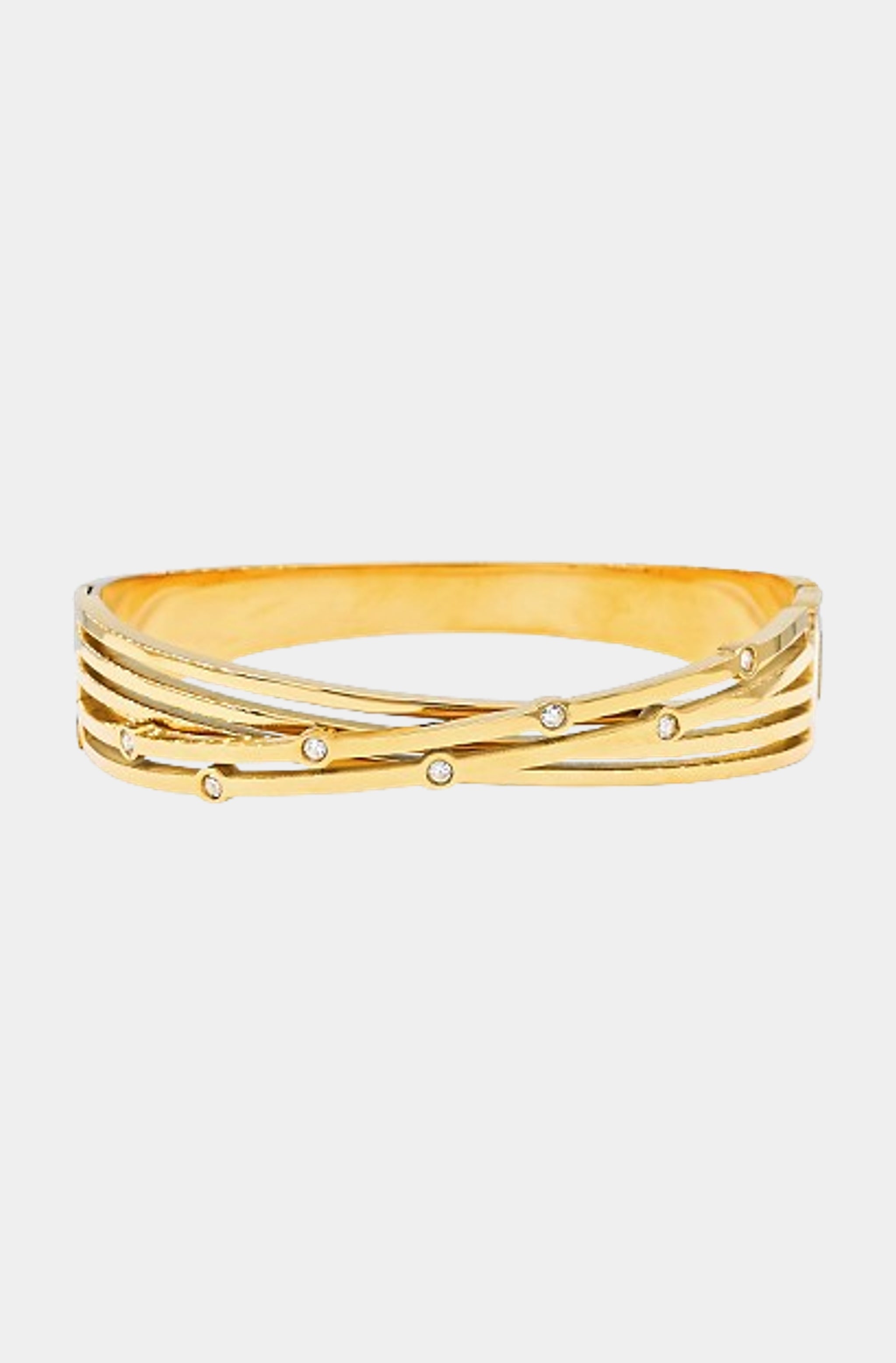 CZ Station Bangle Bracelet