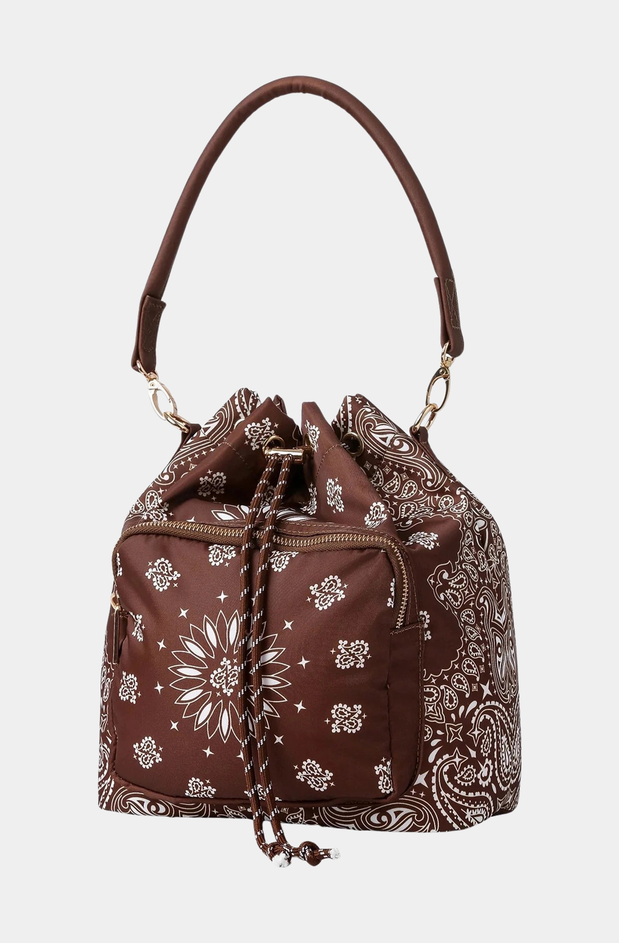 Bandana Print Bucket Bag