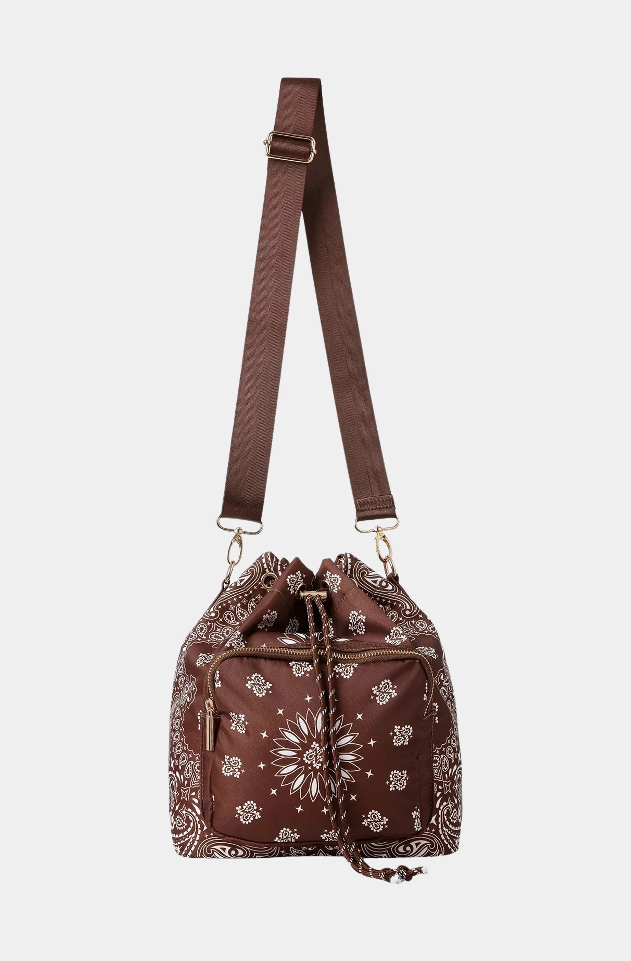 Bandana Print Bucket Bag