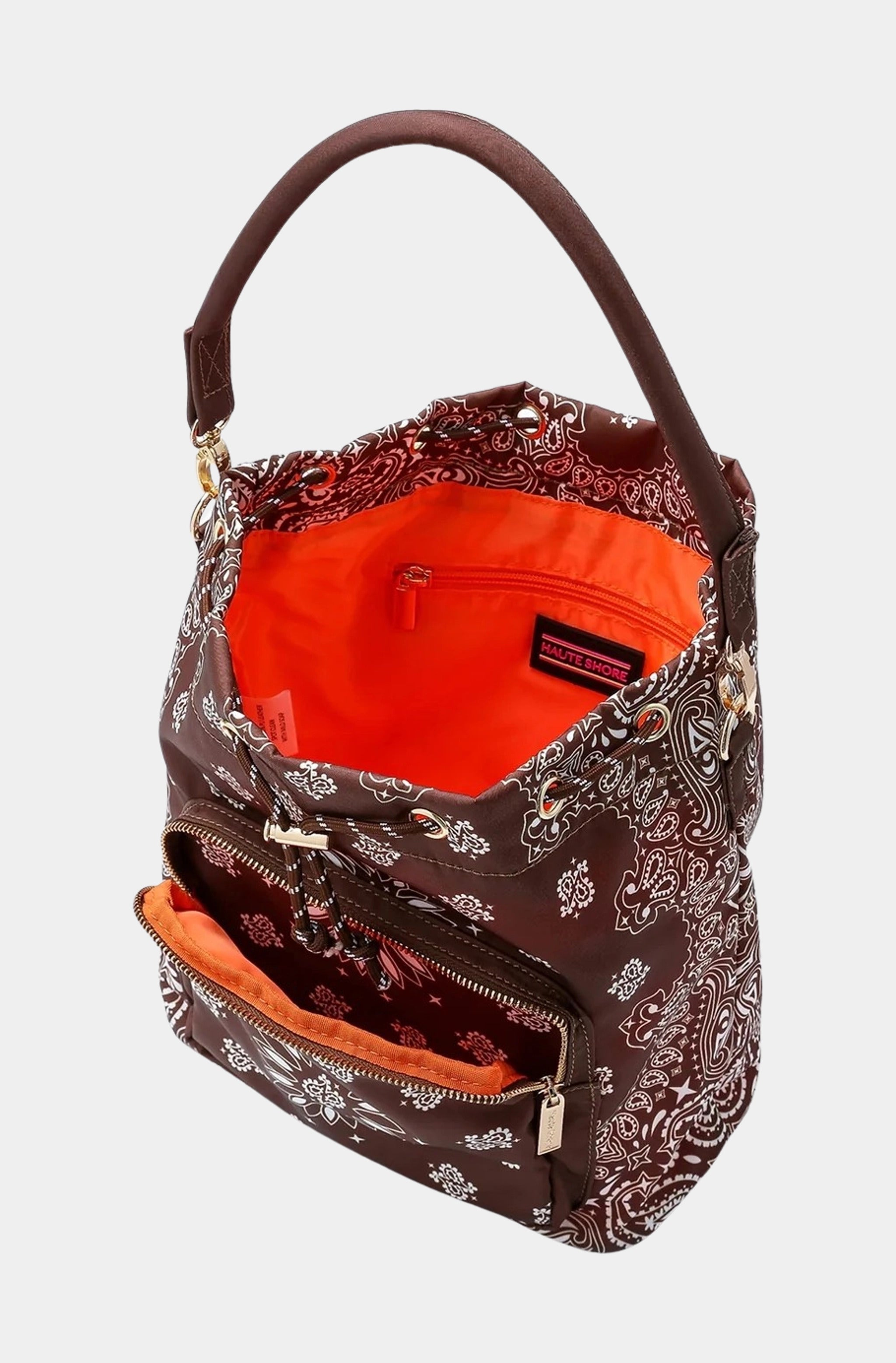 Bandana Print Bucket Bag