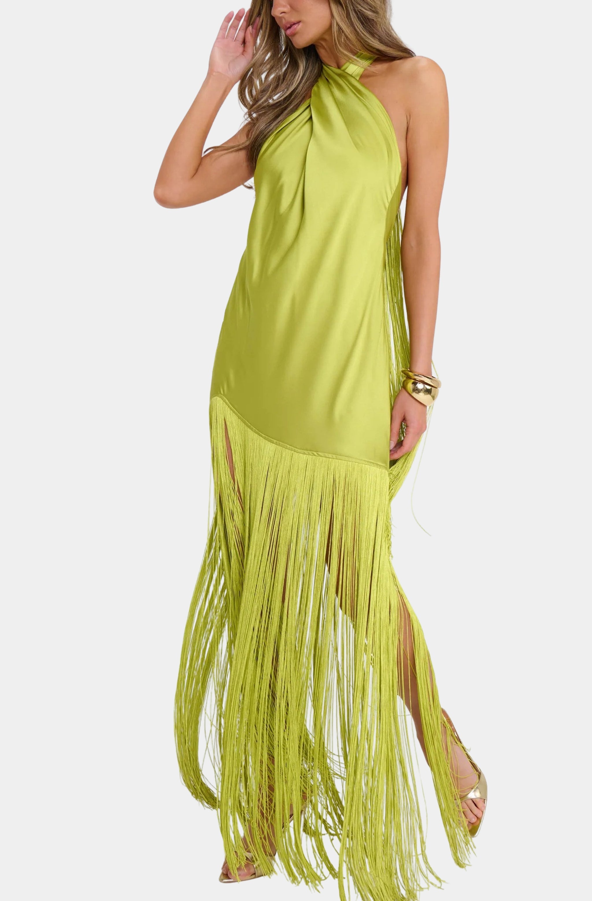 Jasmine Fringe Maxi Dress