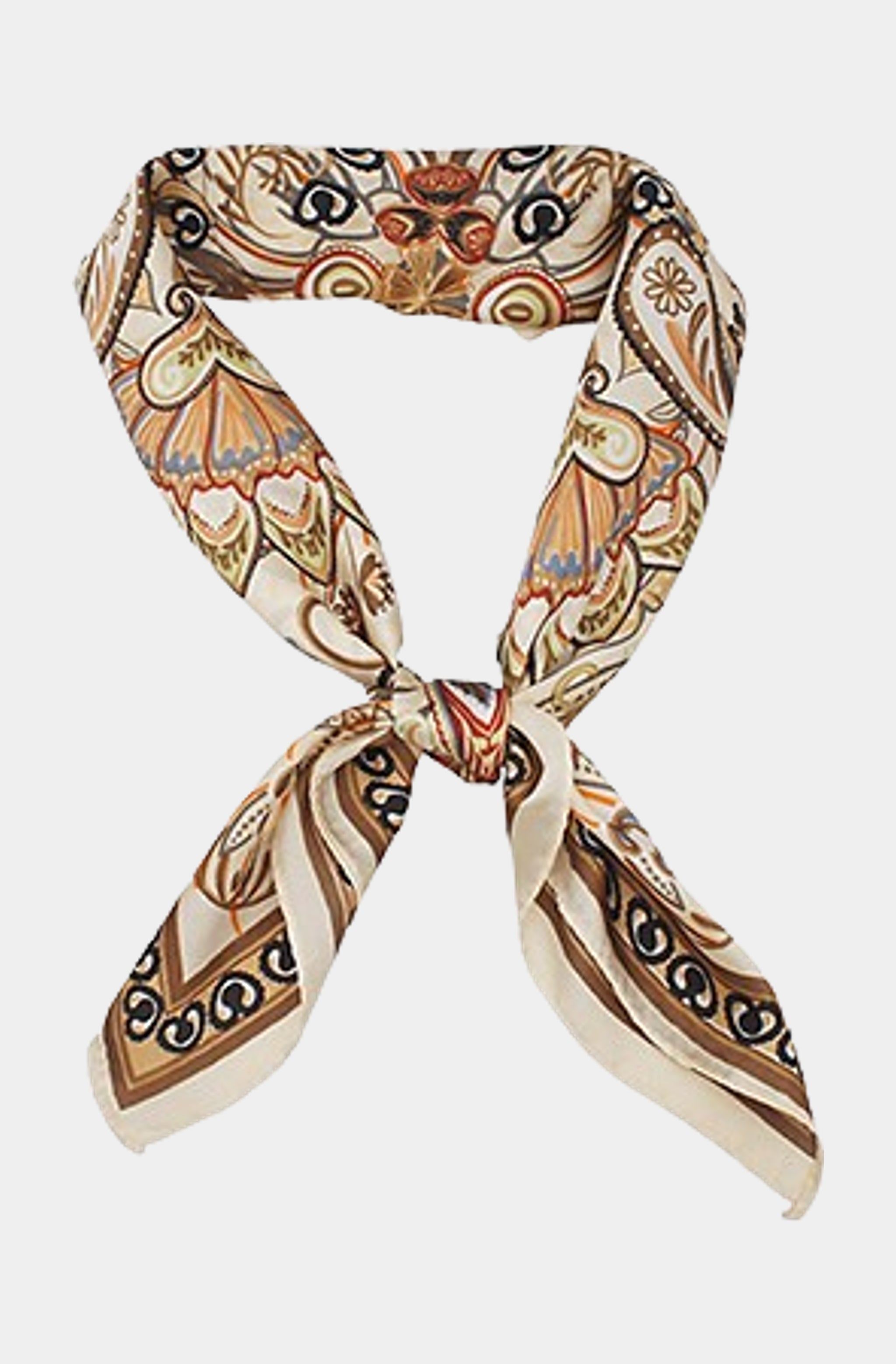 Bohemian Paisley Border Scarf