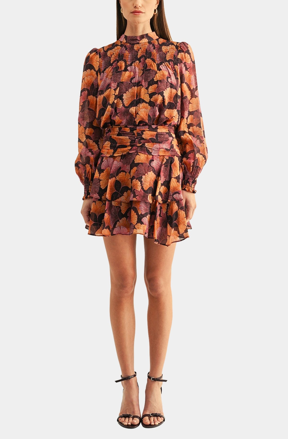 Lottie Tiered Skater Mini Skirt
