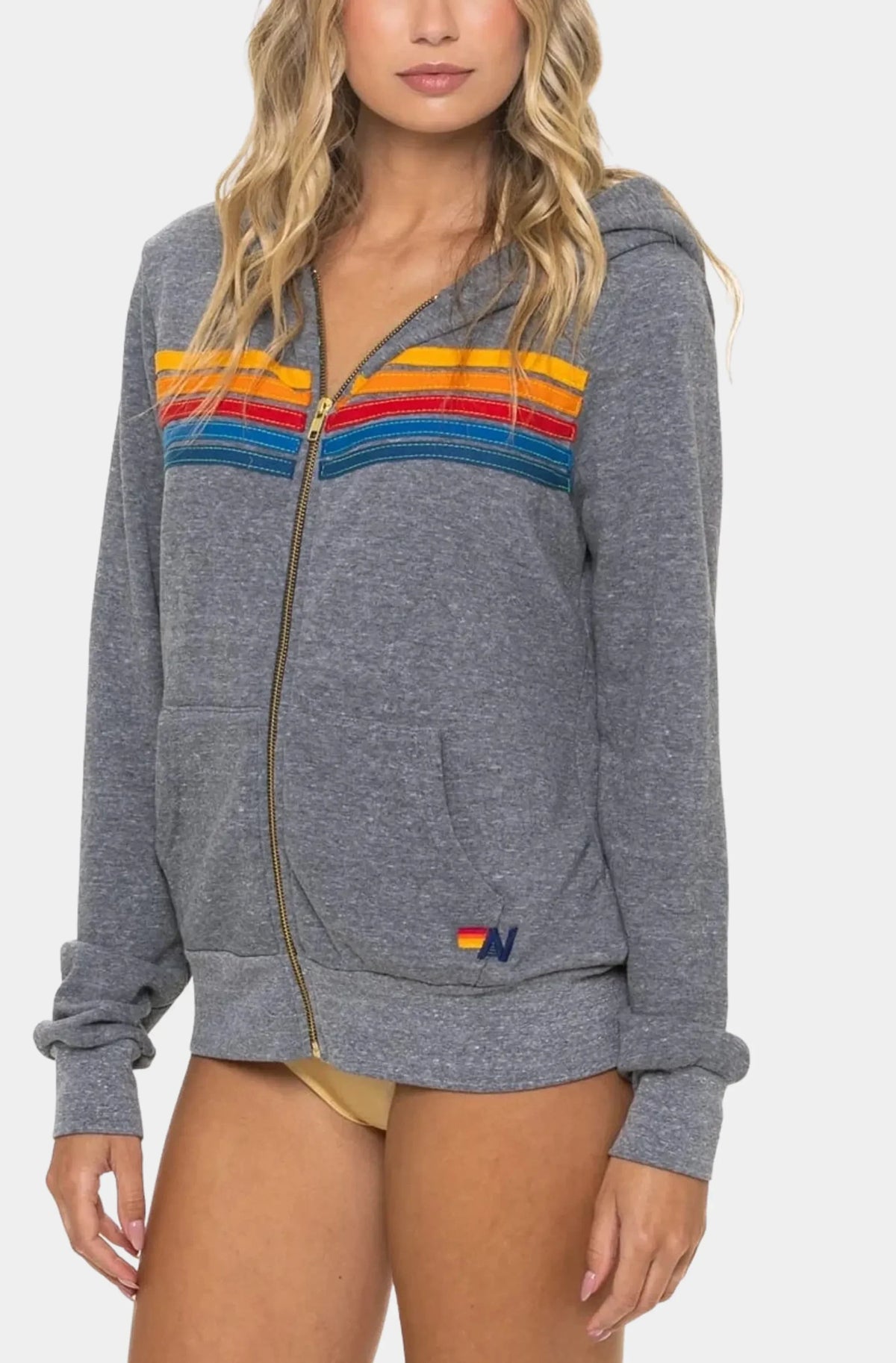 5 Stripe Zip Hoodie