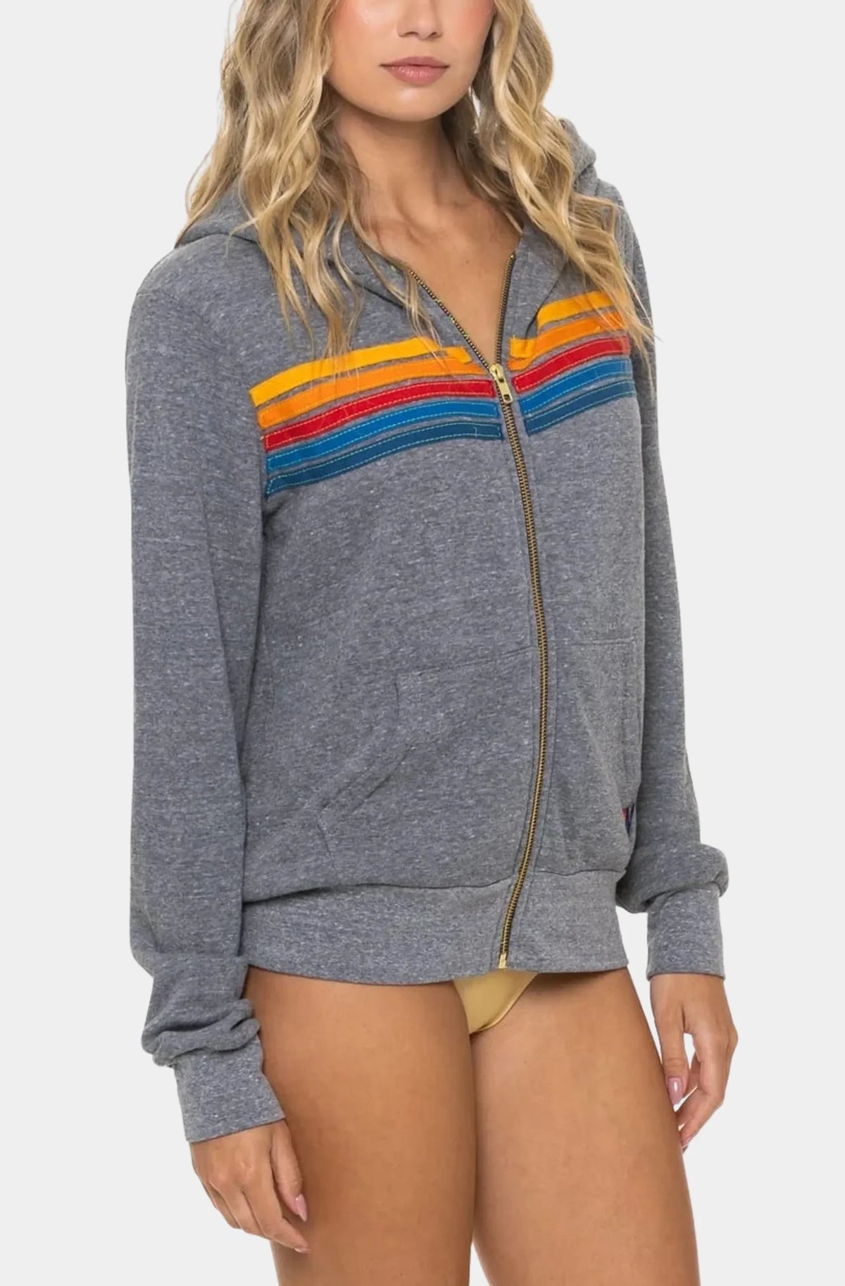 5 Stripe Zip Hoodie