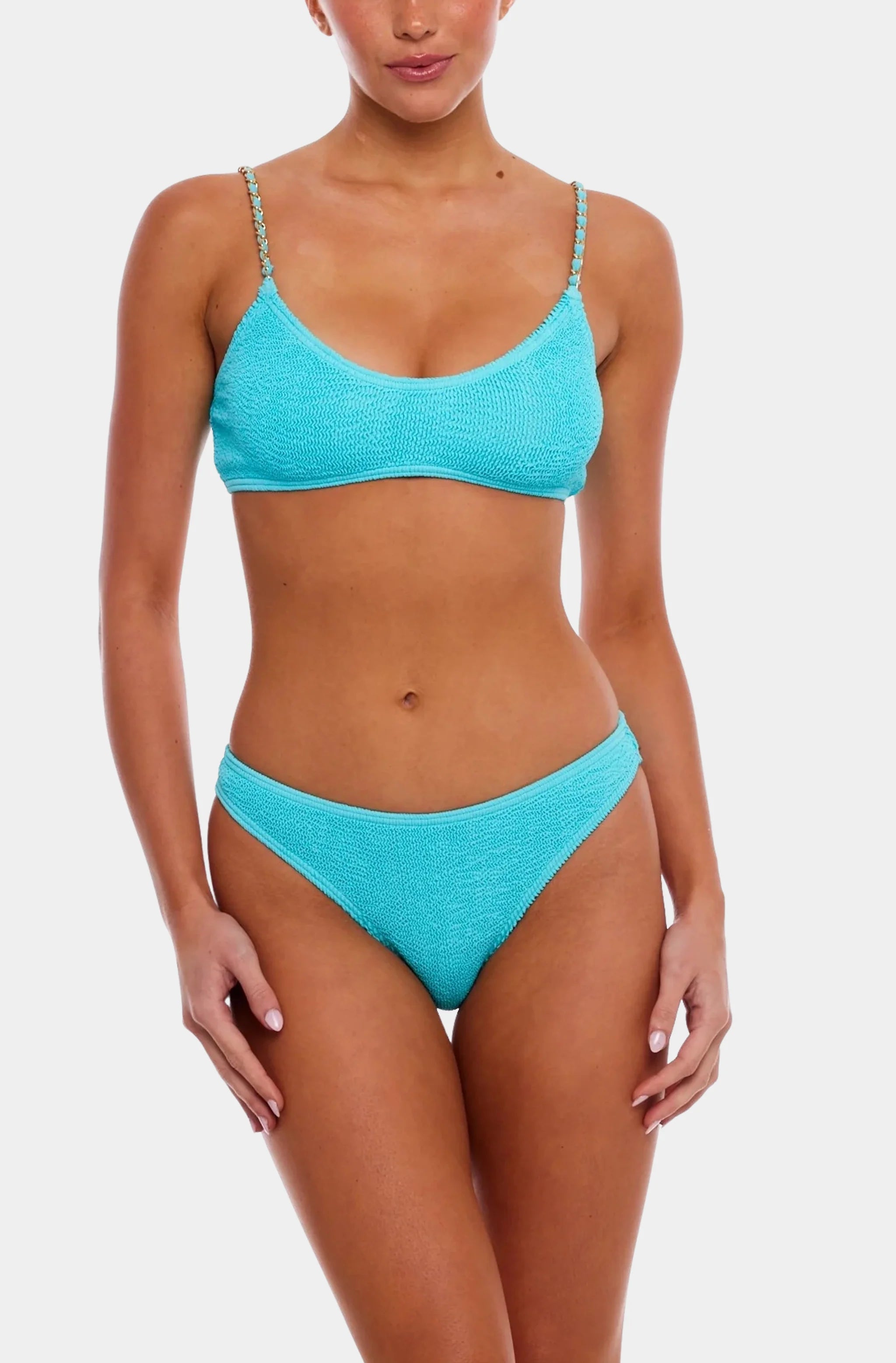 Bondi Gold Chain Bralette Bikini Top