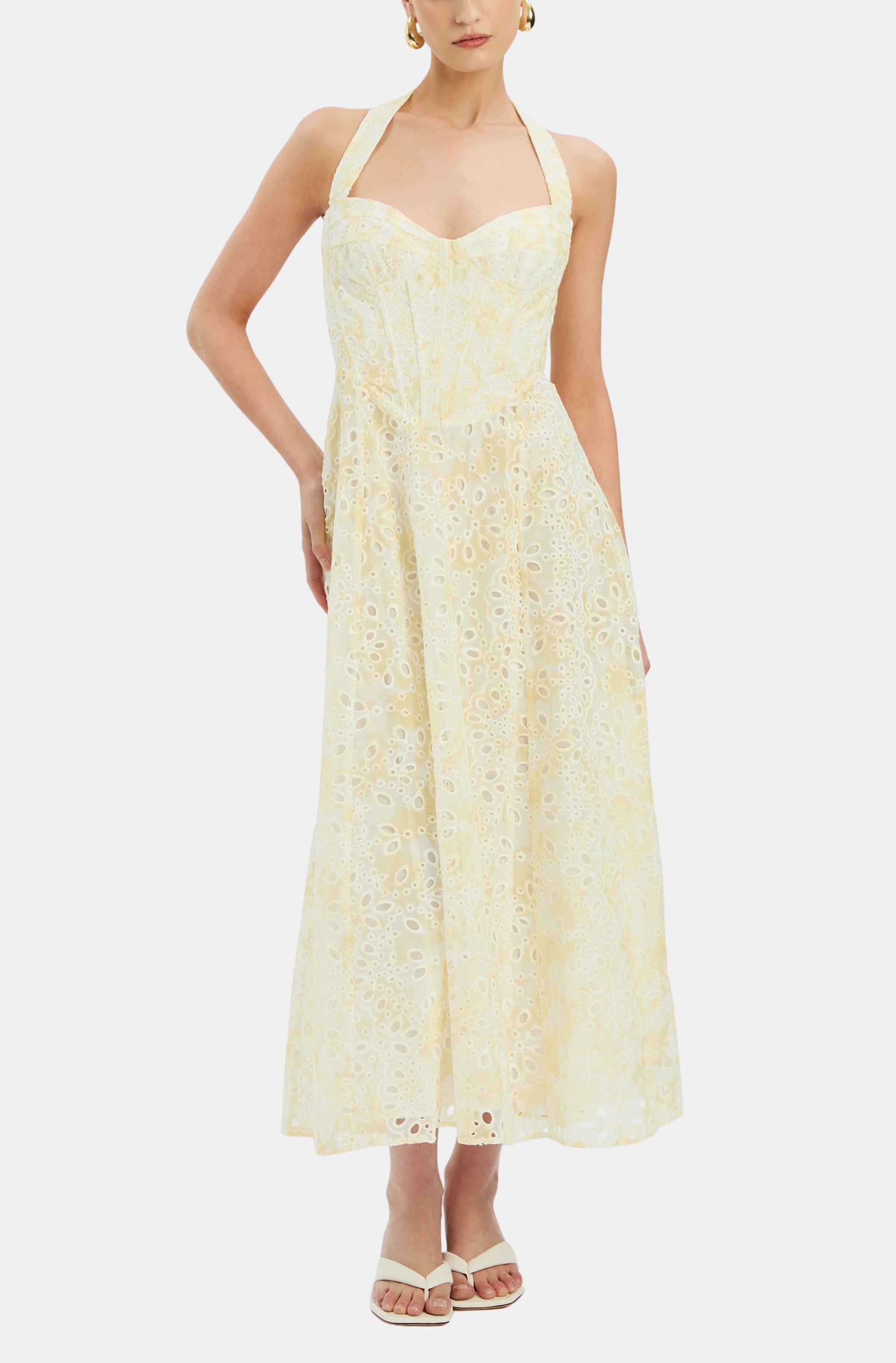Pollie Halter Midi Dress