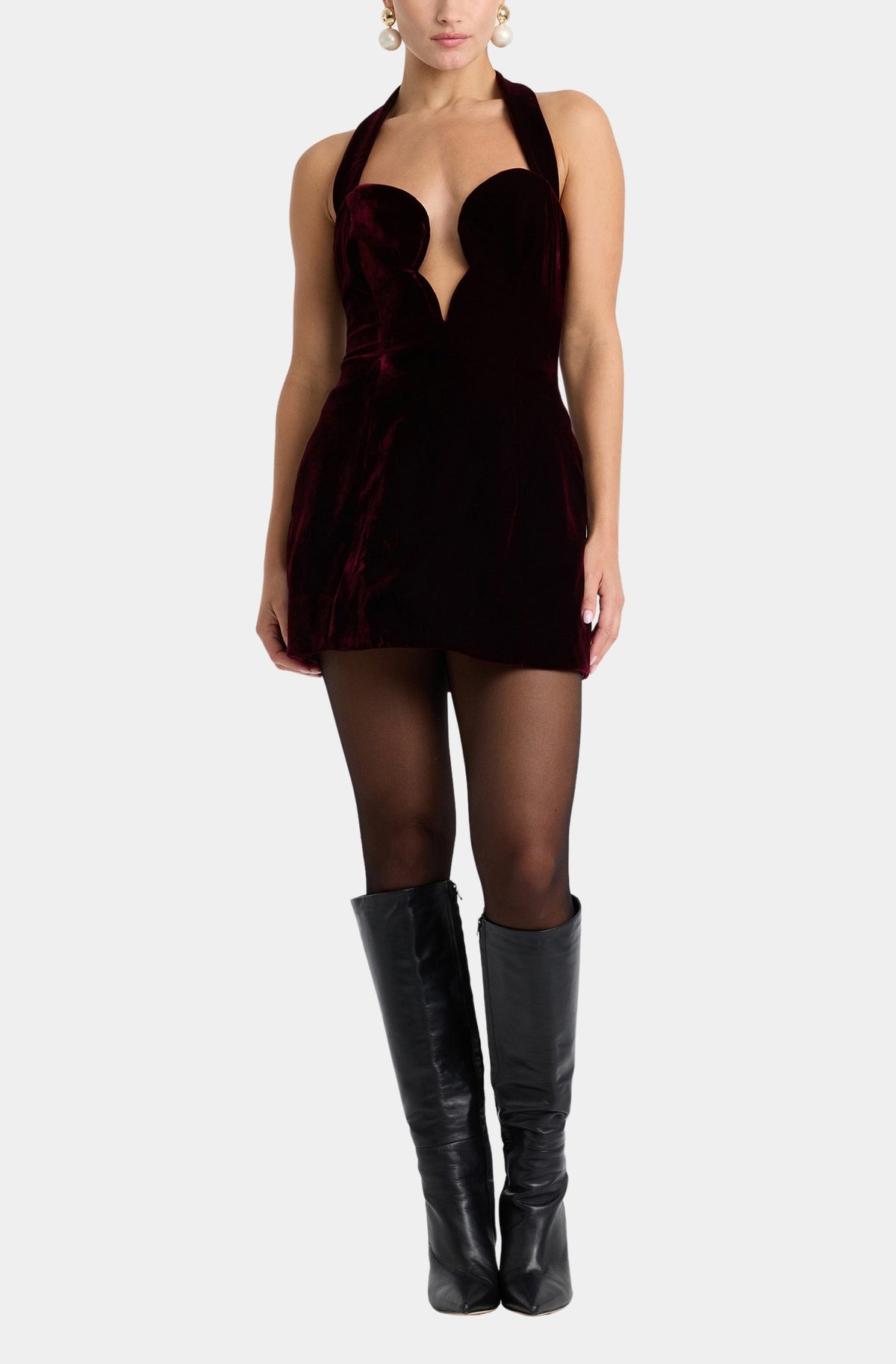 Layna Velour Mini Dress