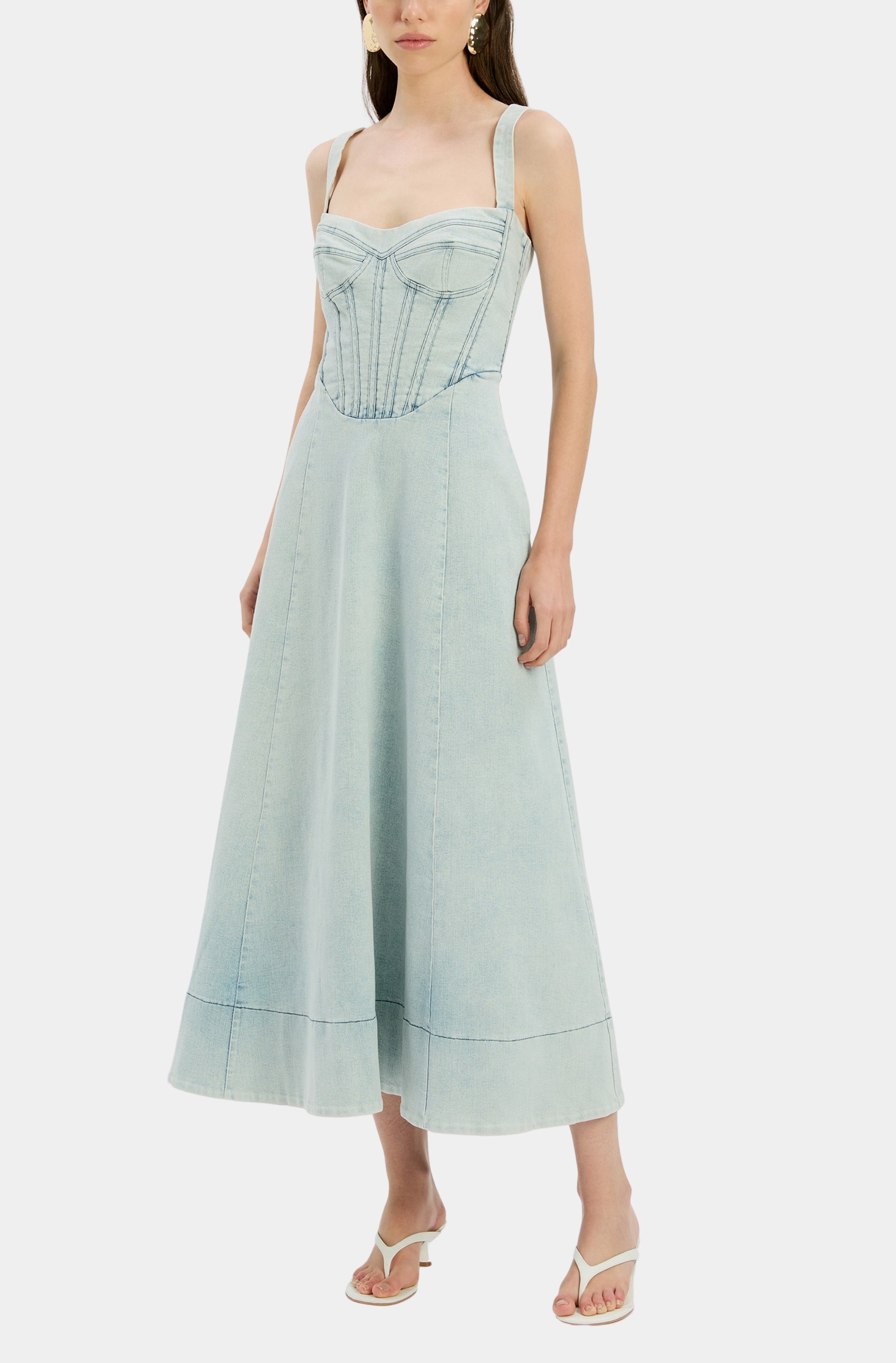 Lilah Denim Midi Dress