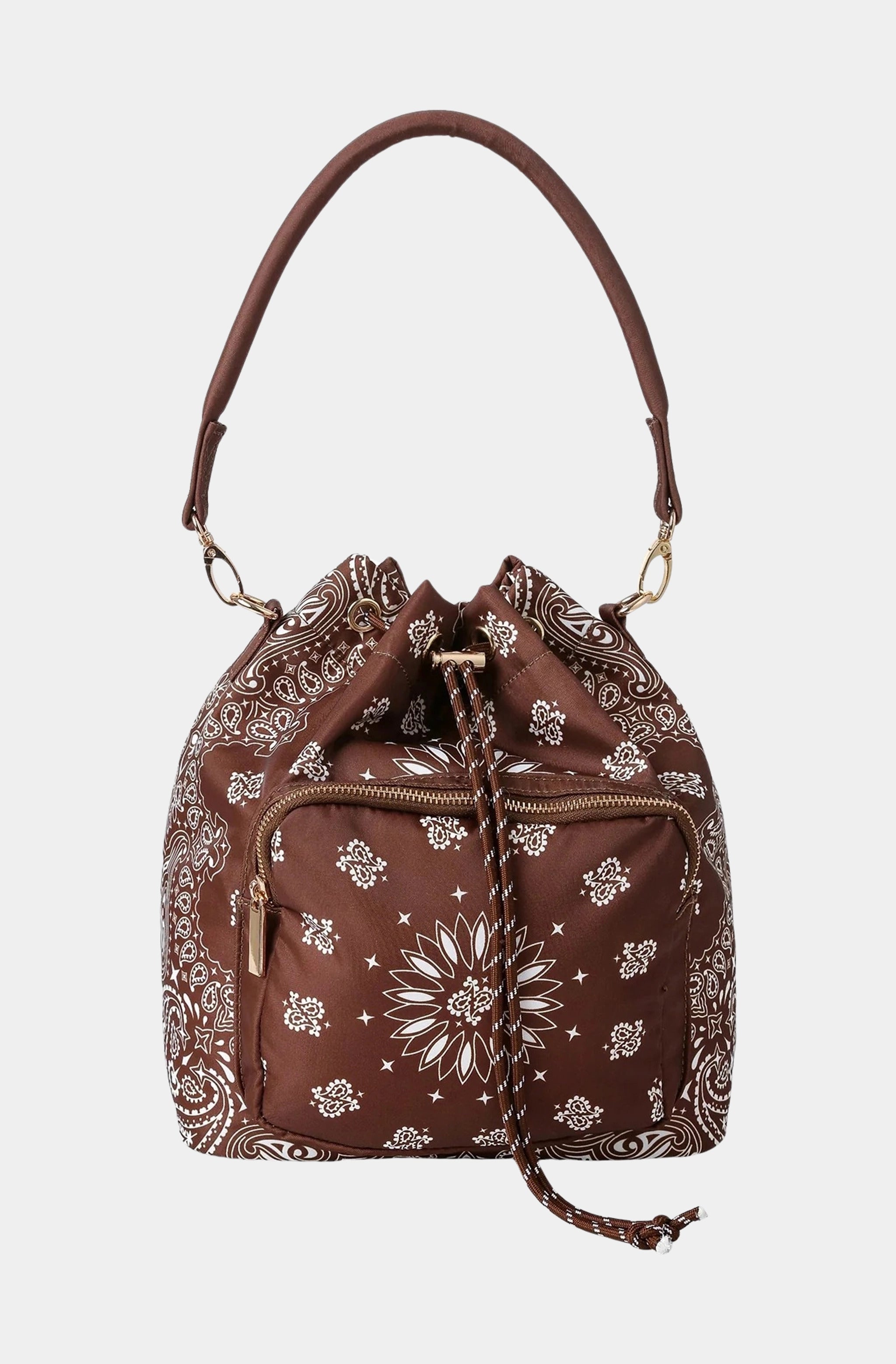 Bandana Print Bucket Bag
