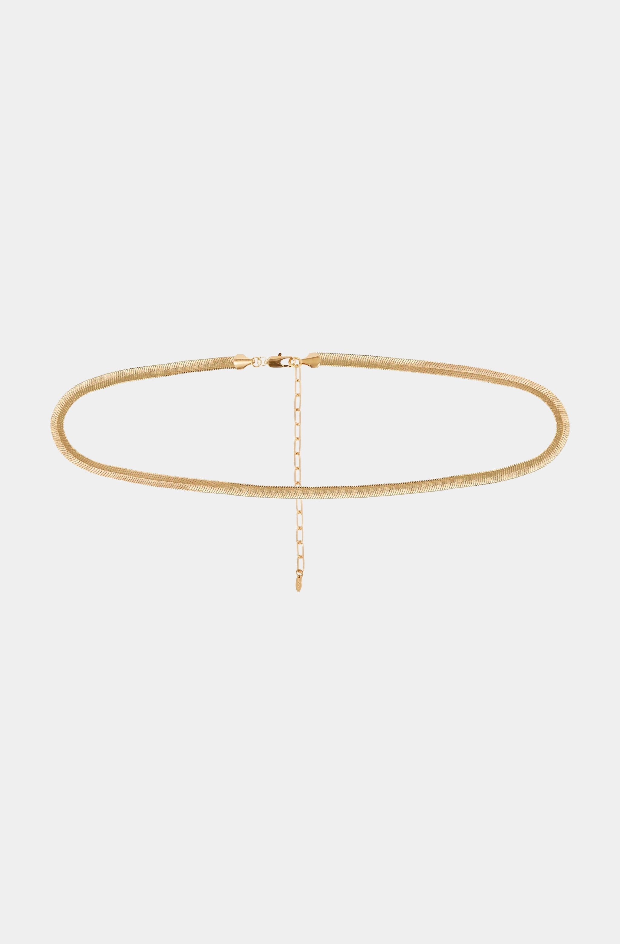 Gold Herringbone Waist Chain