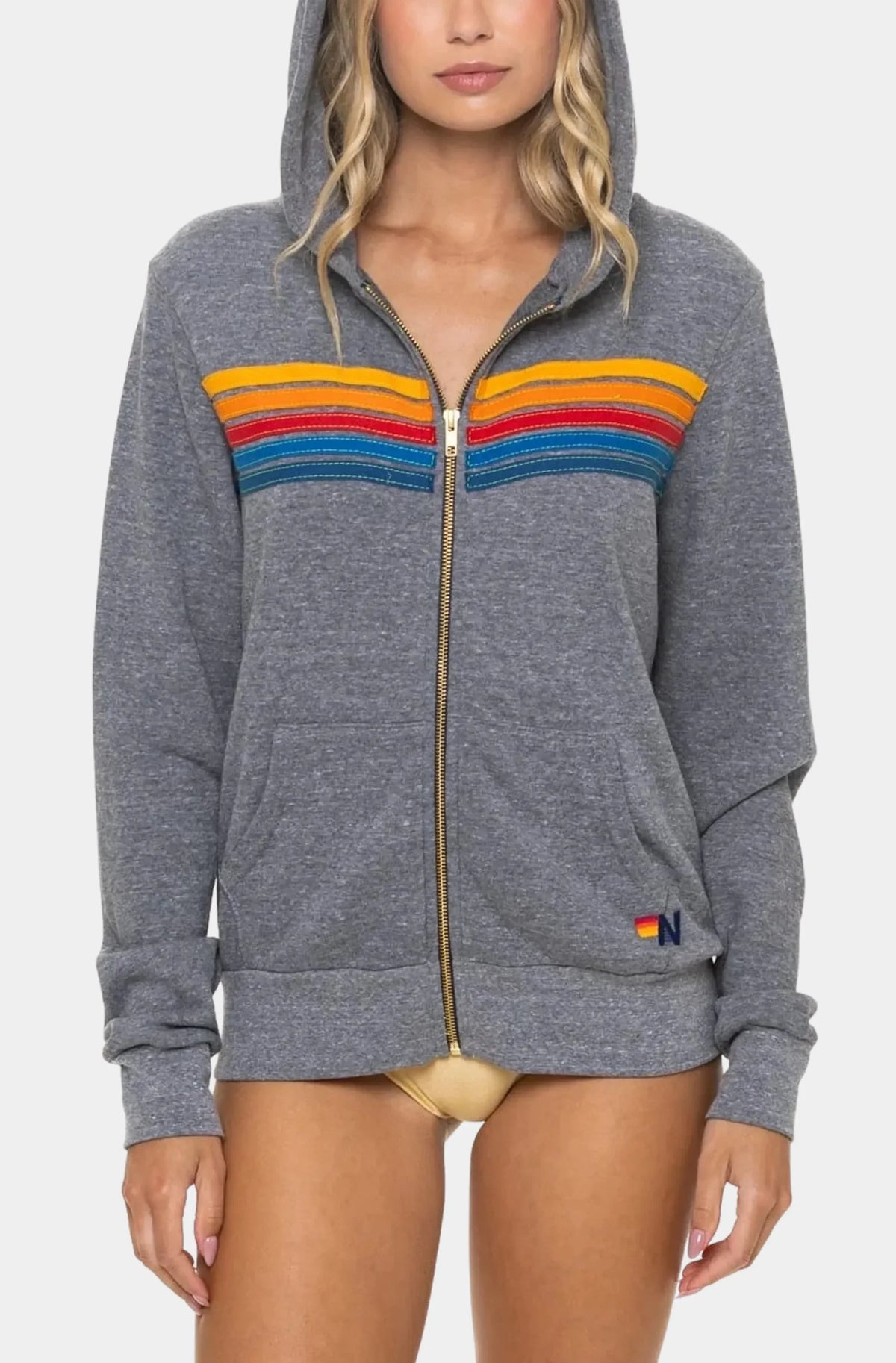 5 Stripe Zip Hoodie
