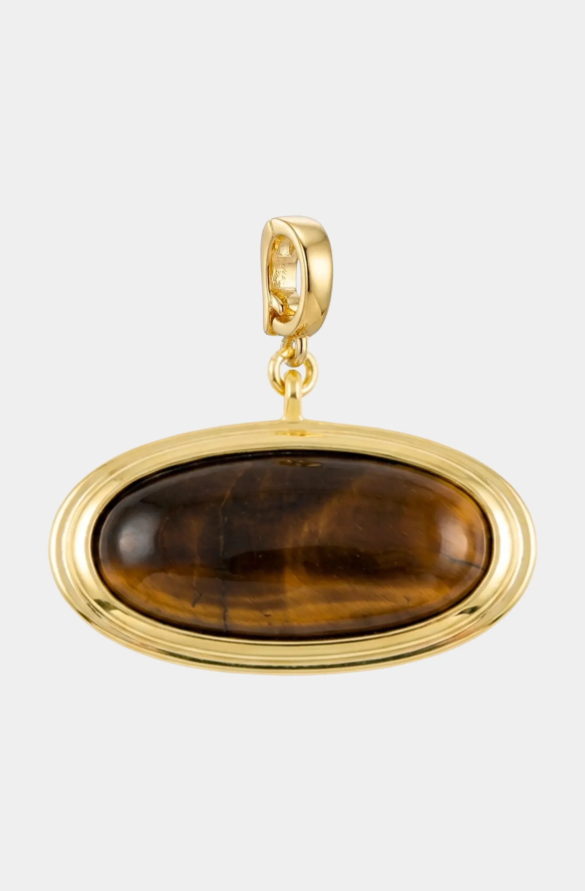 Oval Tiger Eye Charm