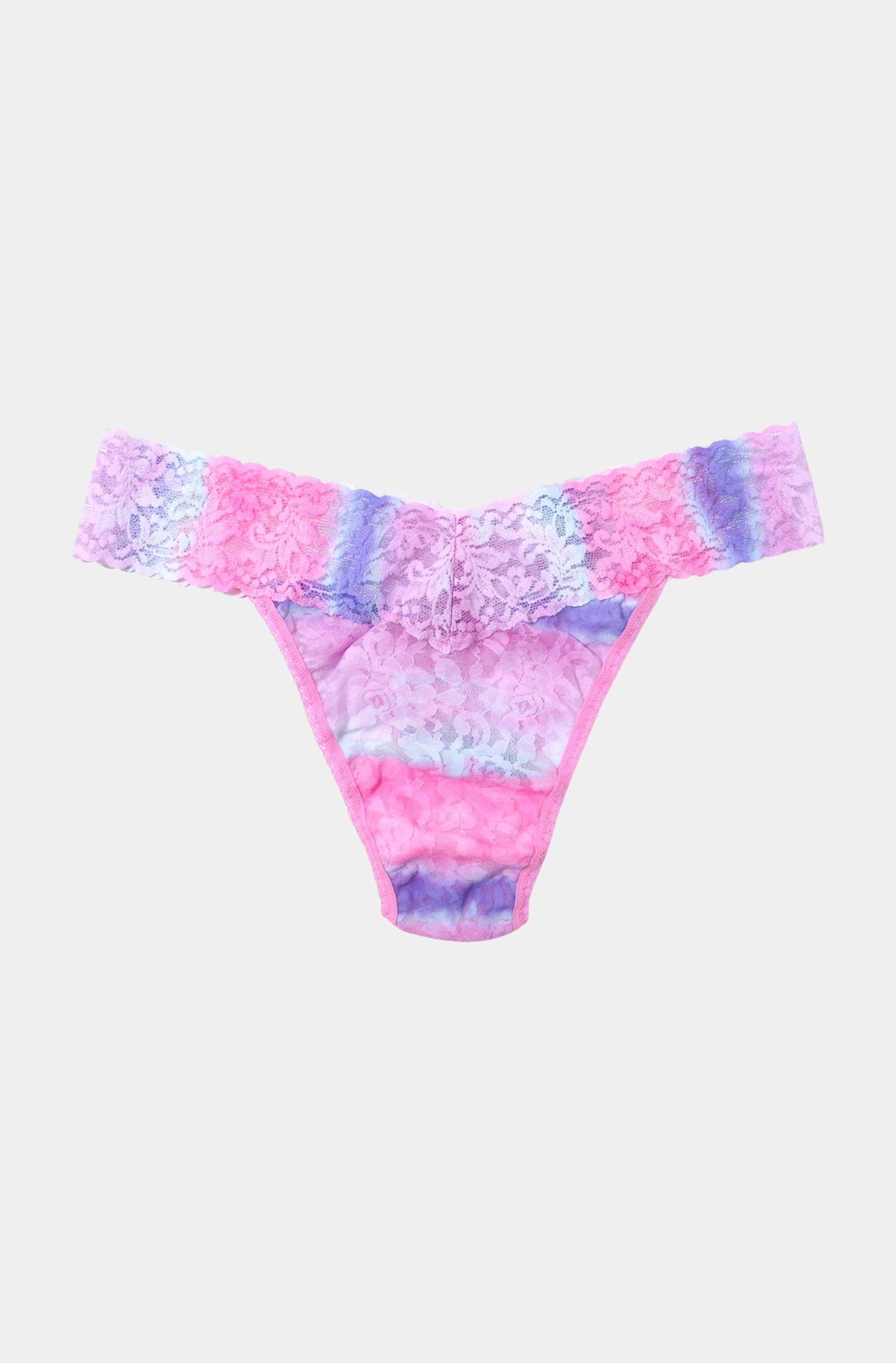 Printed Signature Lace Original Rise Thong