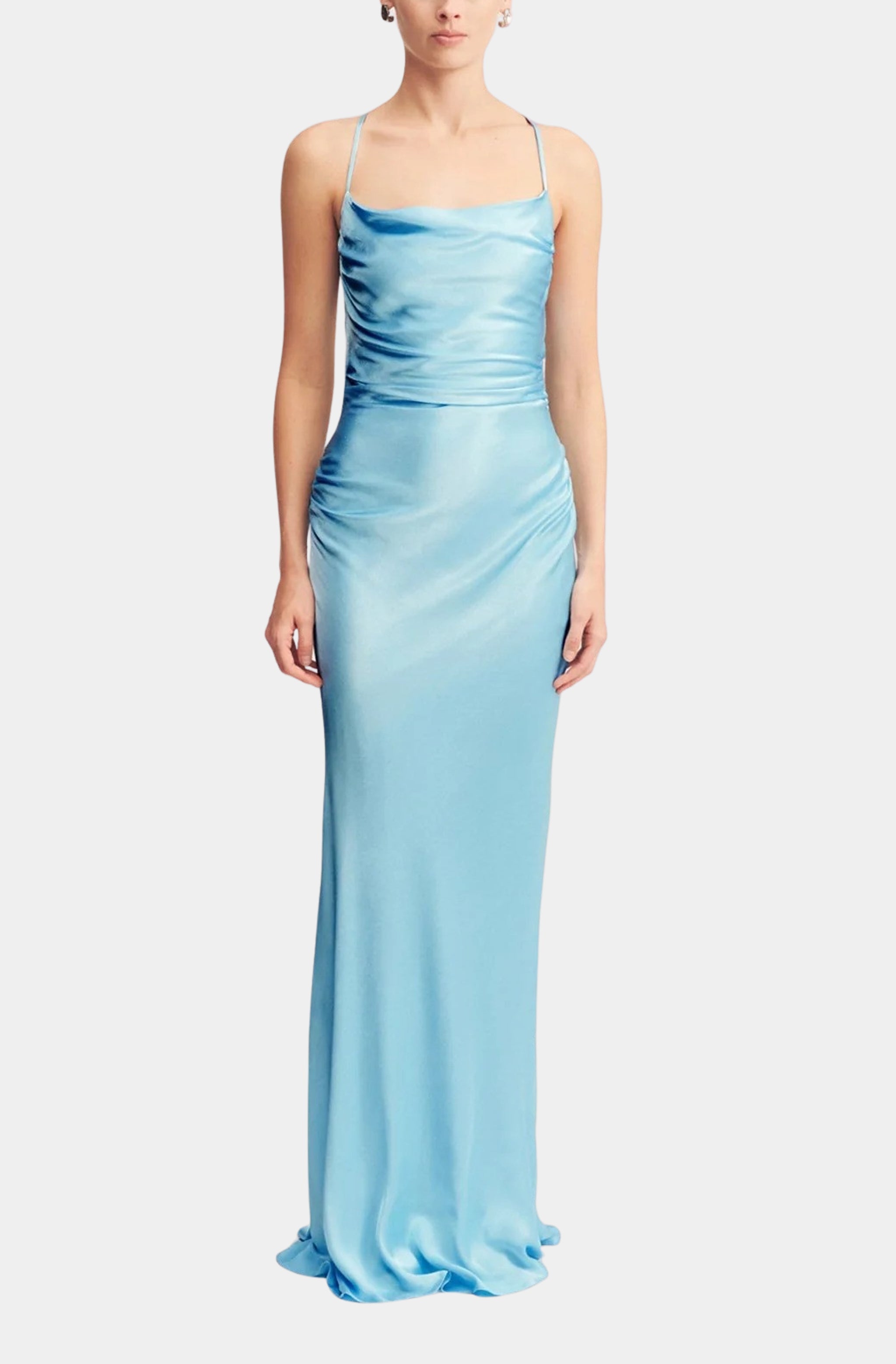 La Lune Lace Back Maxi Dress