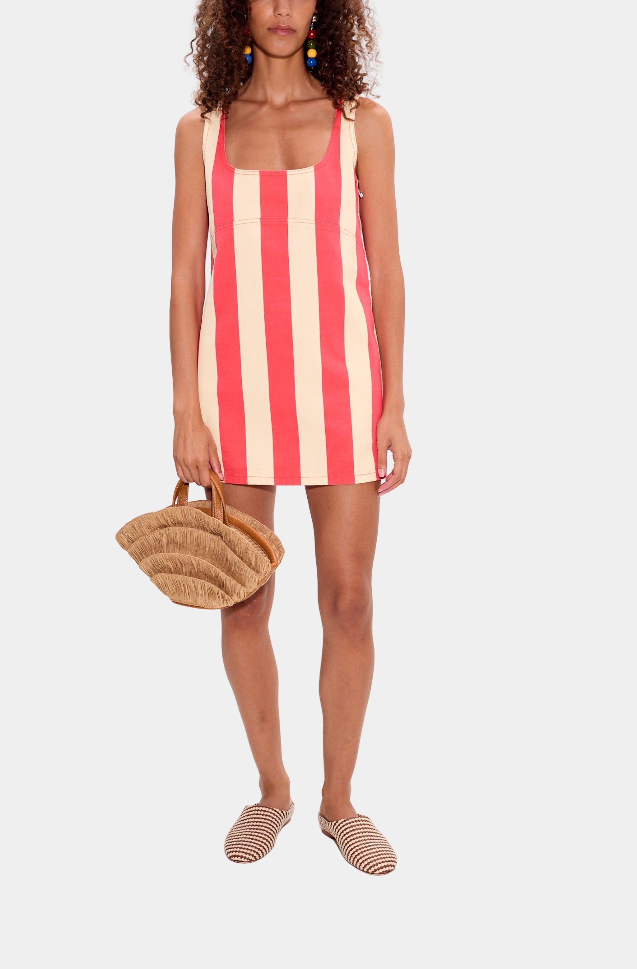 Sahara Striped Denim Dress