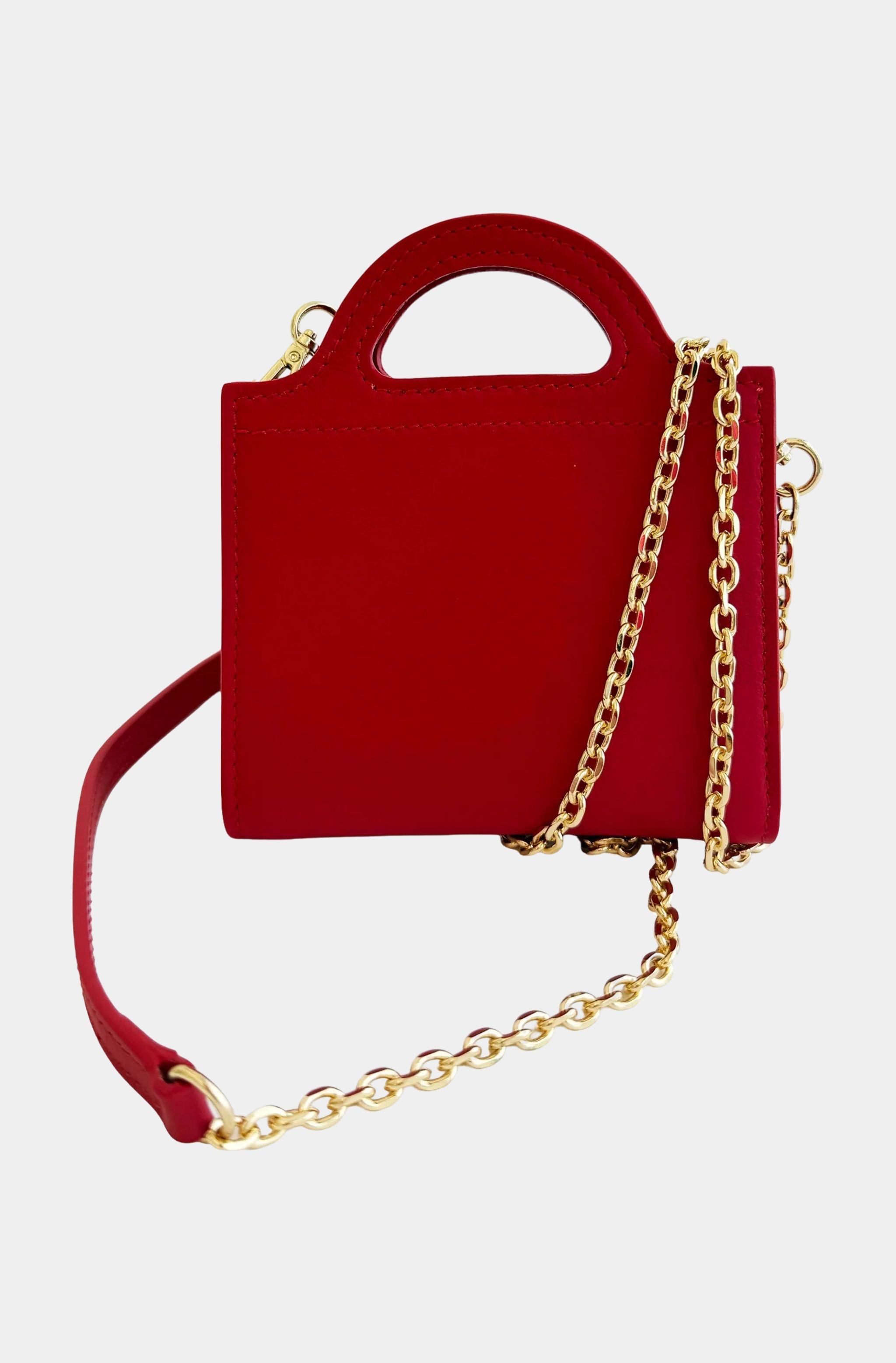Fan-Fold Leather Crossbody Wallet