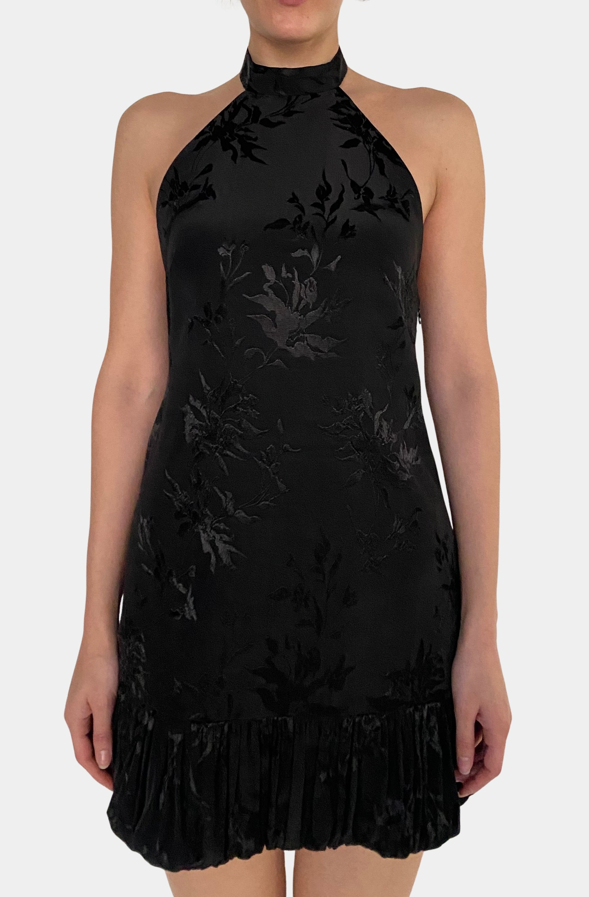 Ruffle Hem Mini Dress