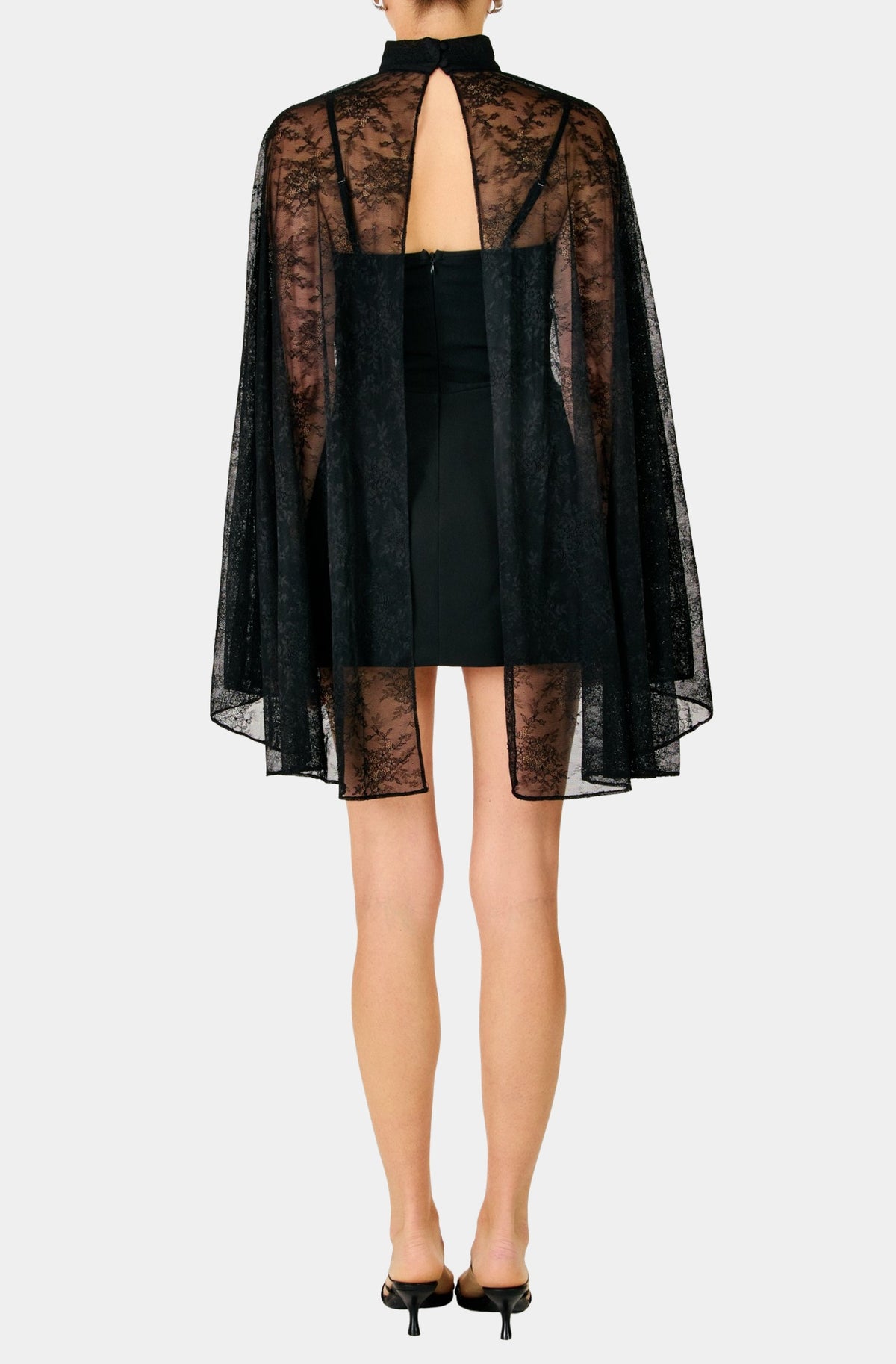 Evangeline Cape Mini Dress