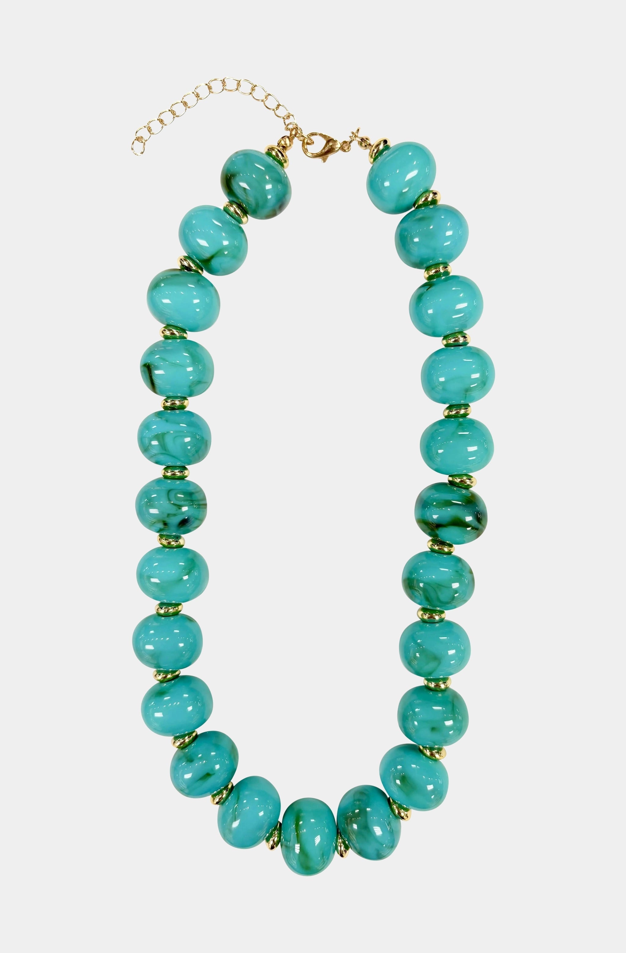 Marble Chunky Beaded Necklace