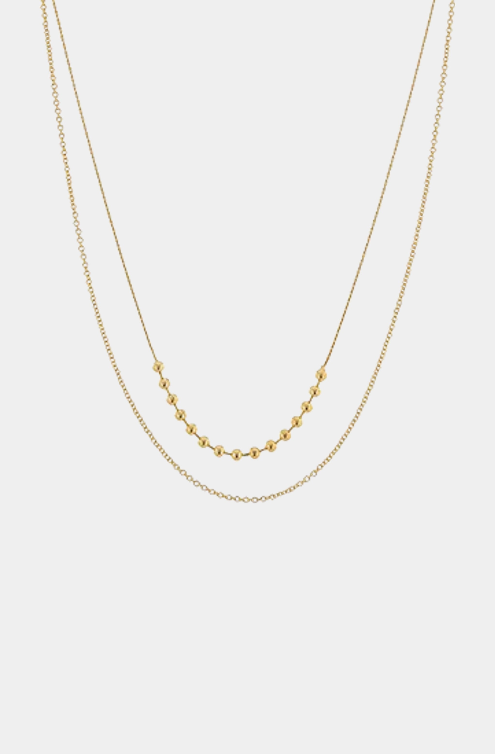 Ccb Ball Accent Multi Layered Necklace