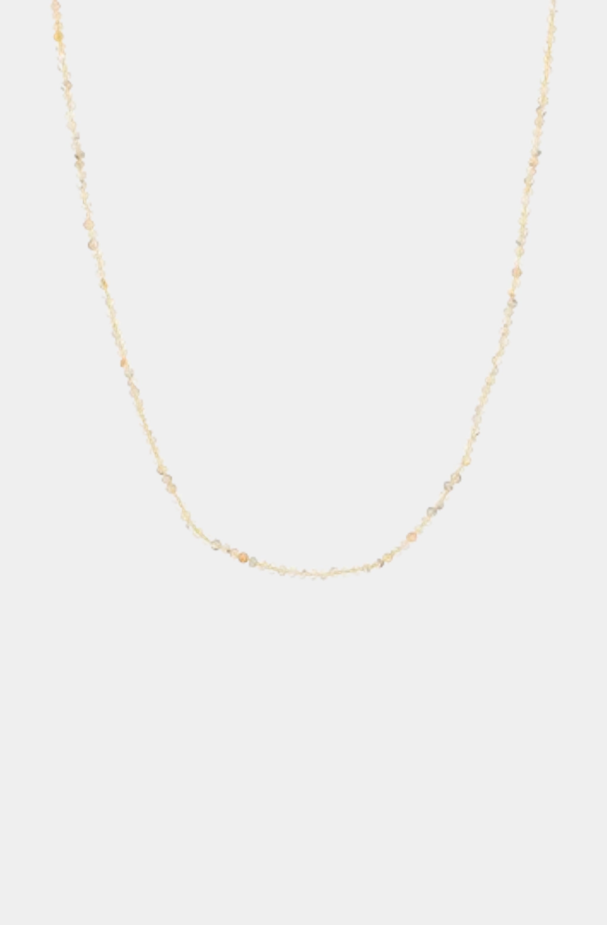 Gemstone Round Bead Necklace