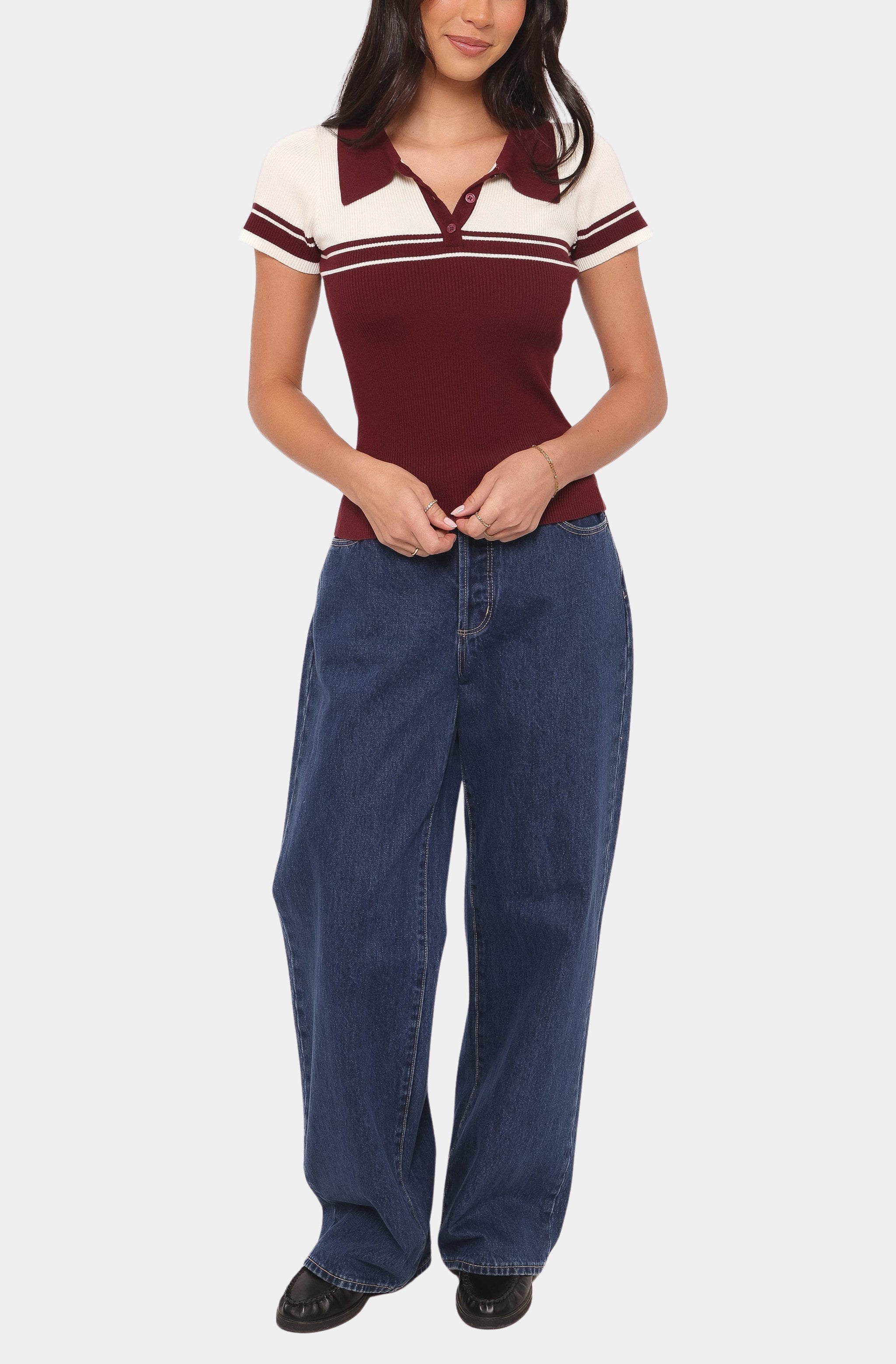 Maris Knit Polo Top
