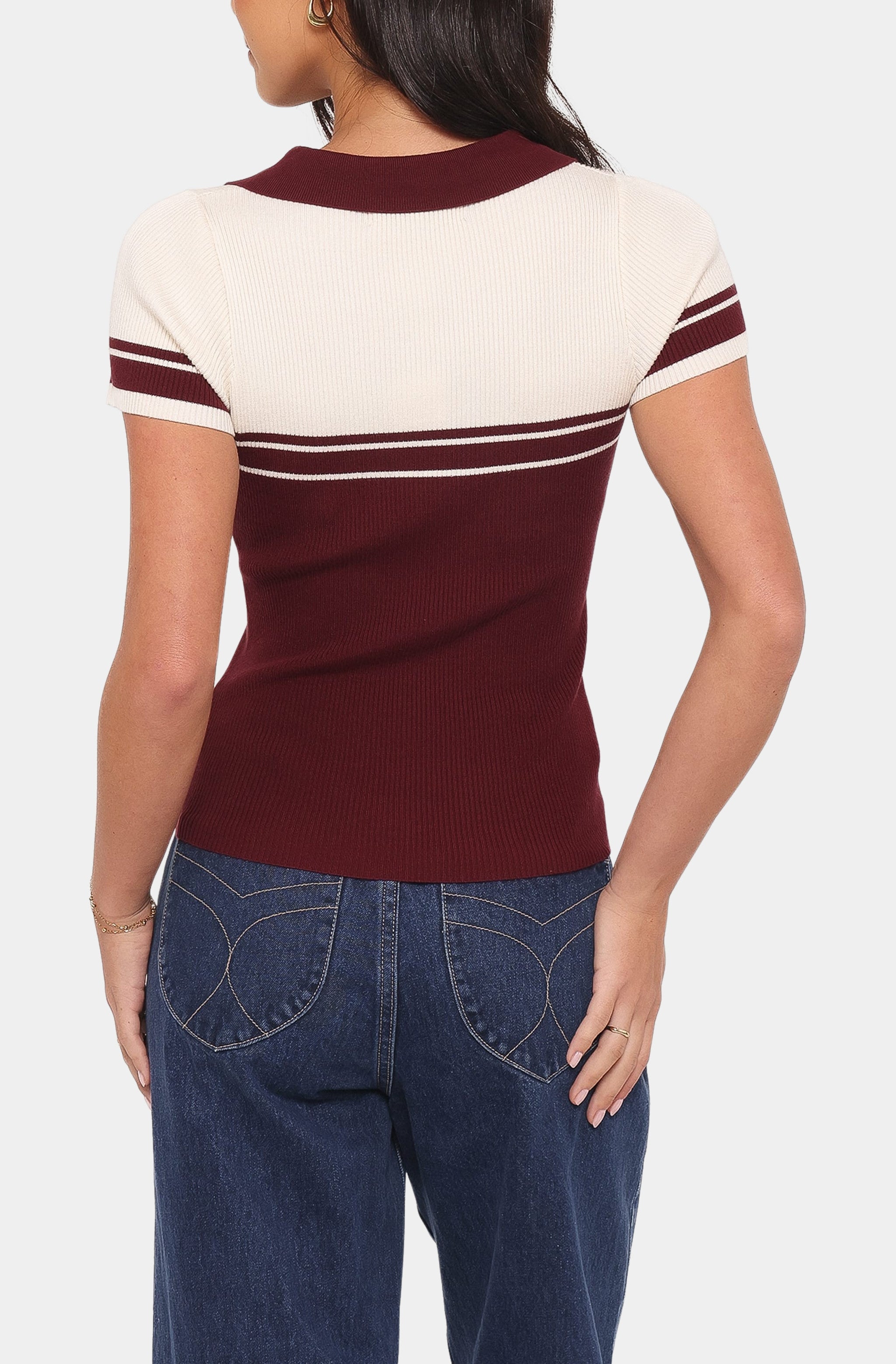 Maris Knit Polo Top