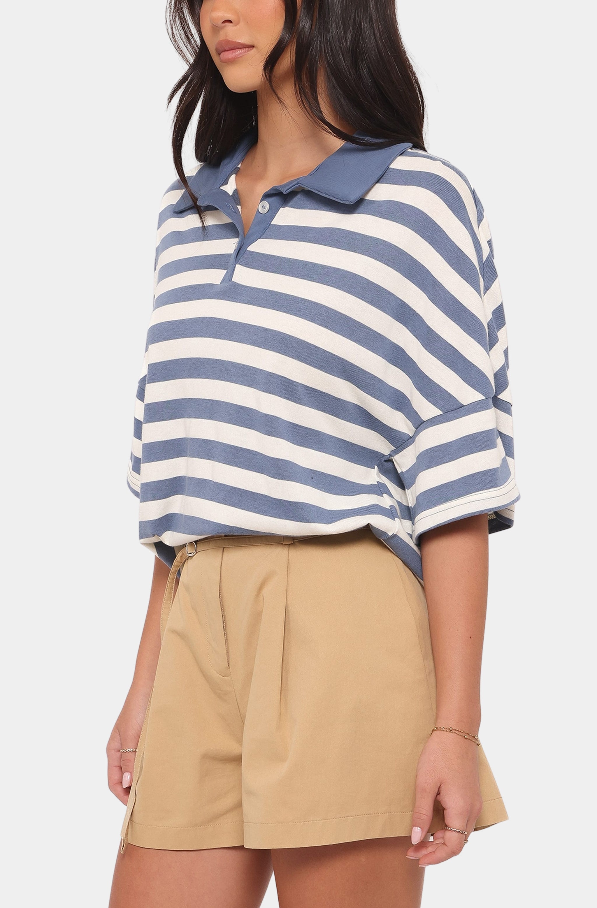Winona Pleated Front Tailored Long Short