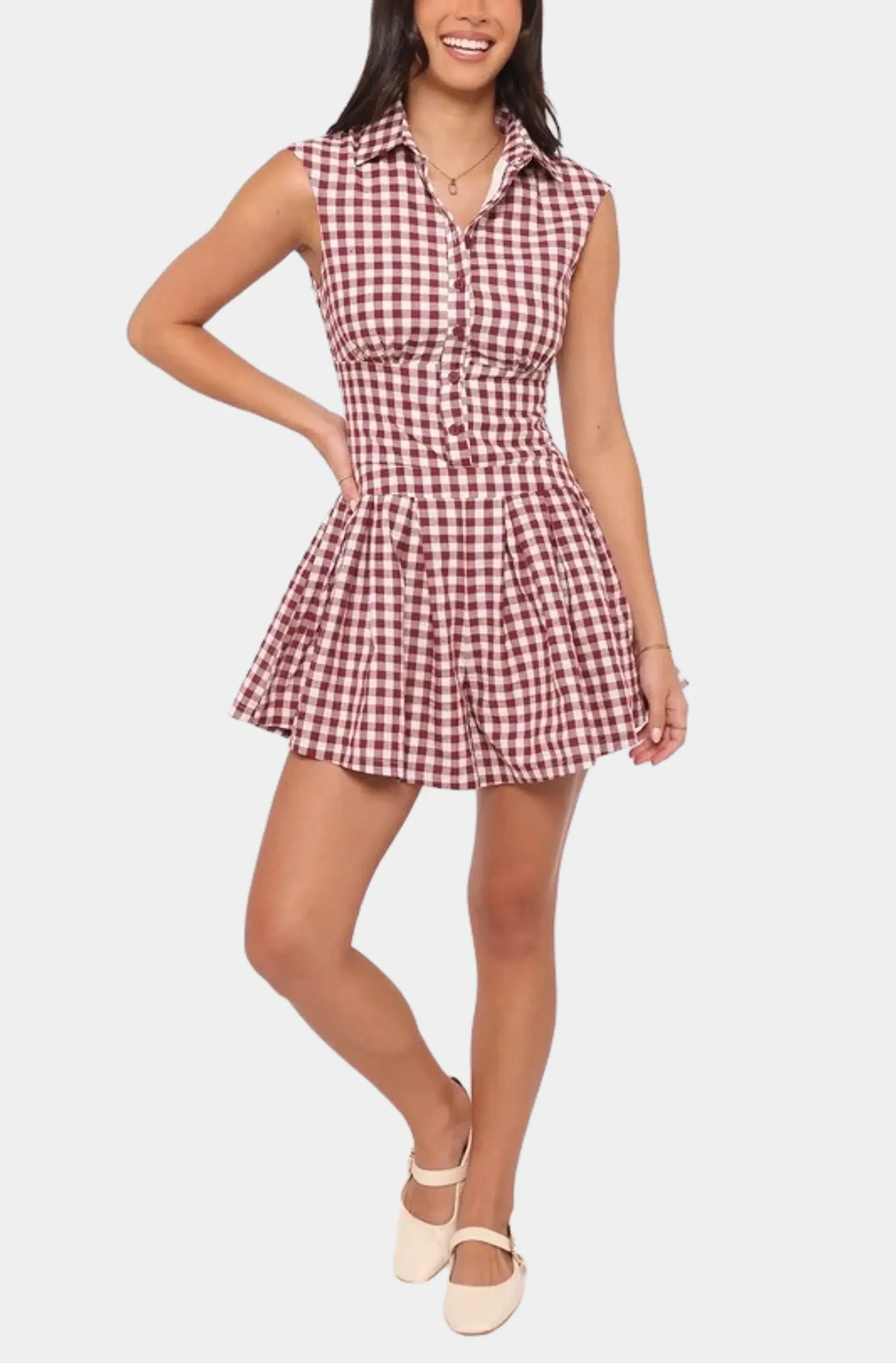Helen Button Front Romper