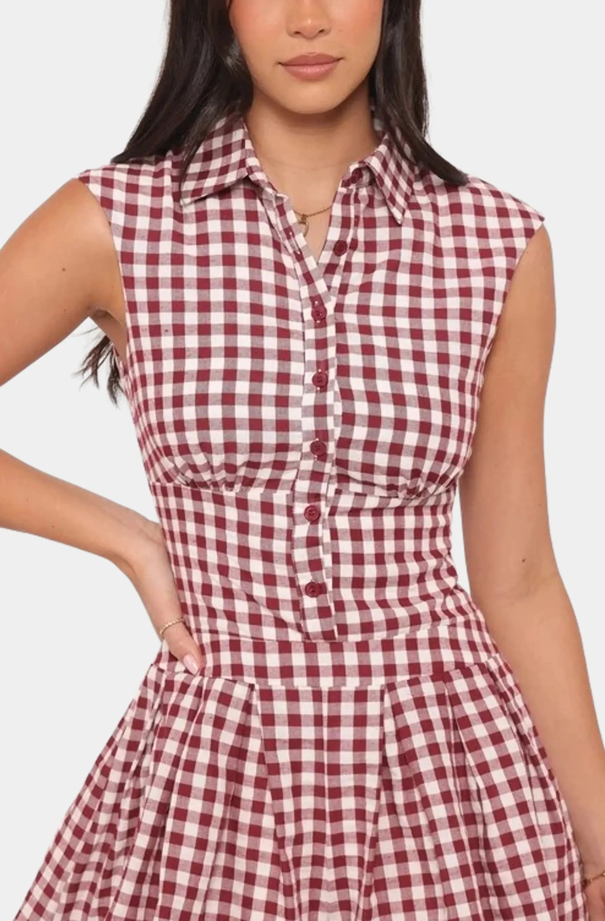 Helen Button Front Romper