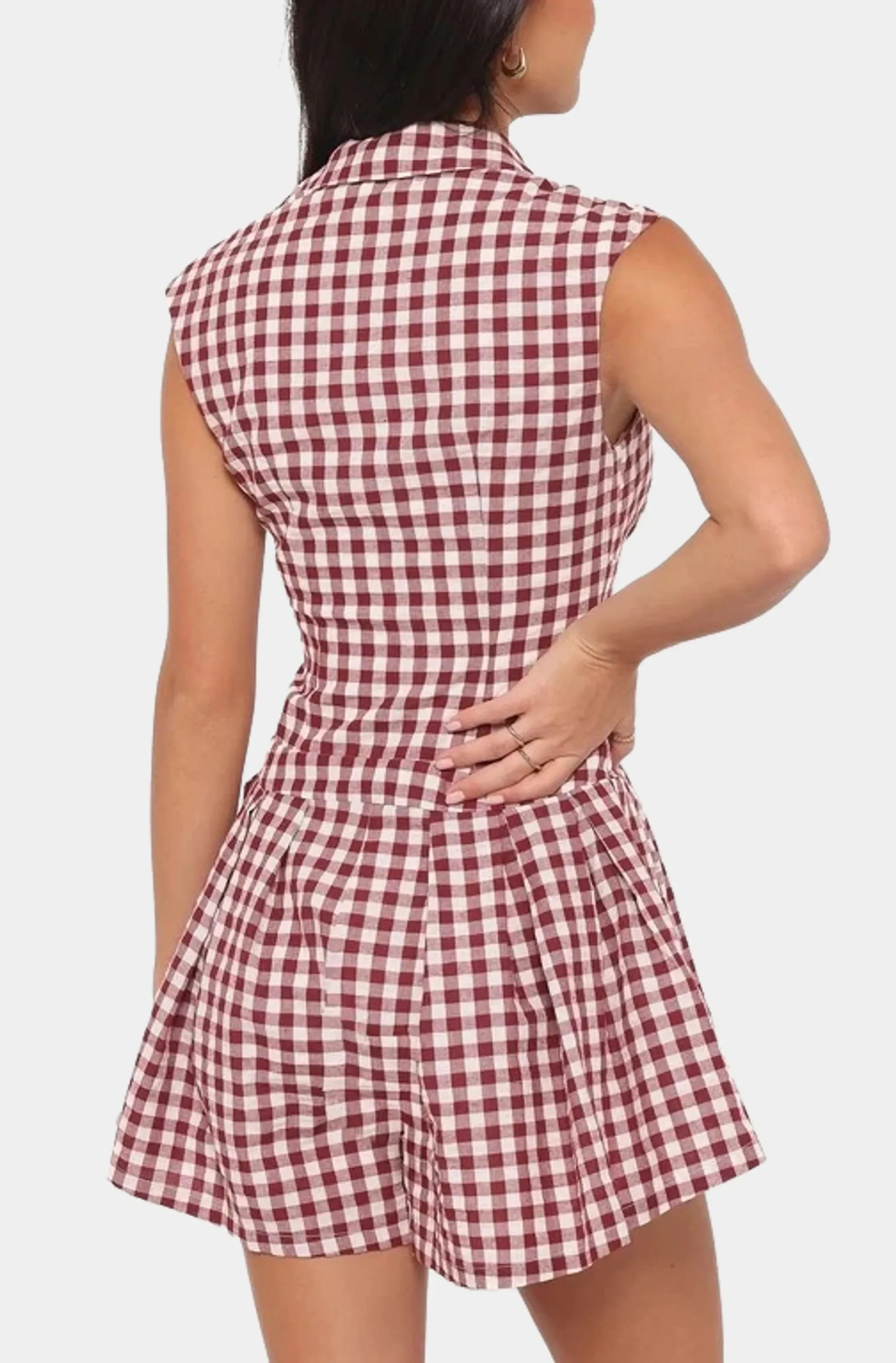 Helen Button Front Romper