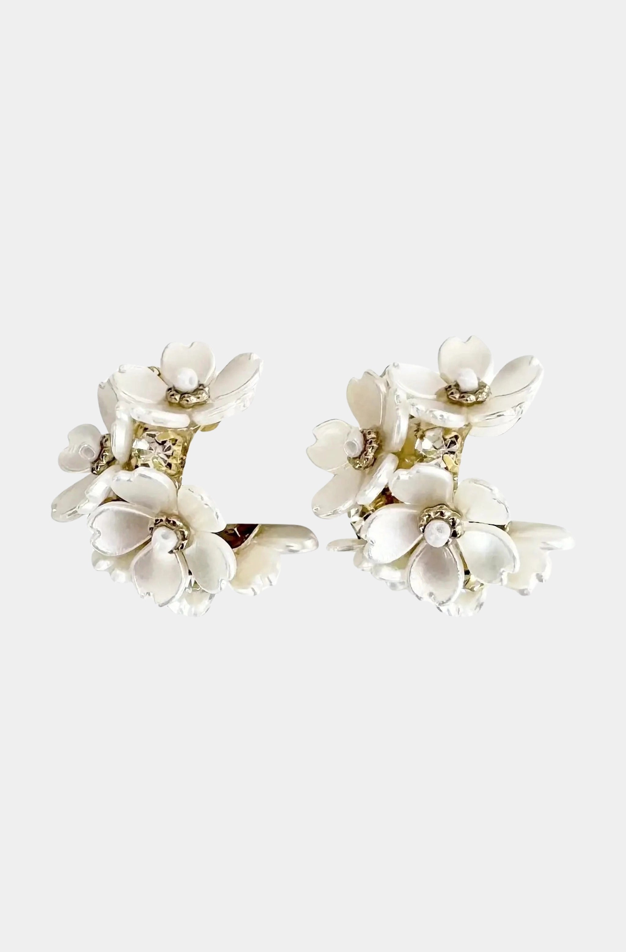 Princess Flower Hoop Earring